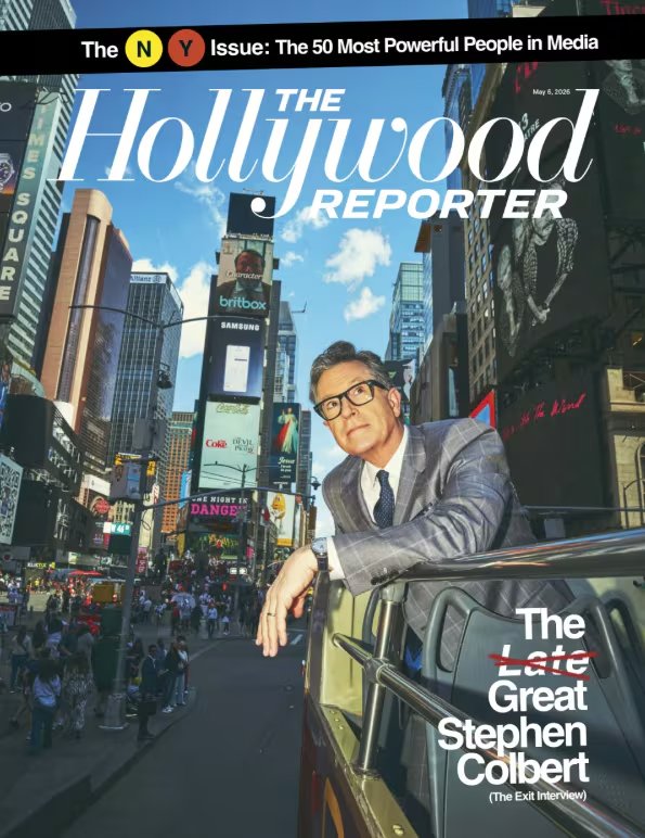 Paramount y CBS sorprendieron a Stephen Colbert al anunciar el fin de su programa pese a su contrato millonario firmado recientemente (Portada The Hollywood Reporter)