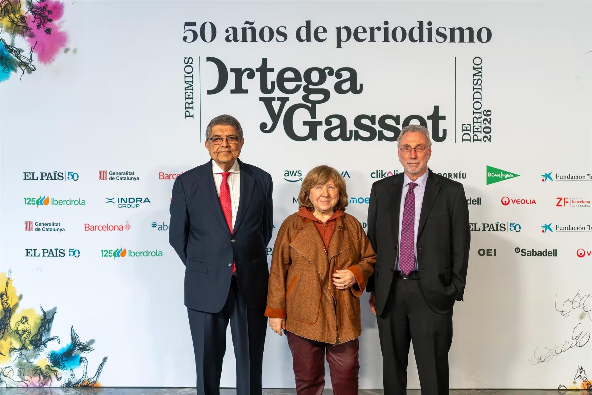 Los Premios Ortega y Gasset reconocen a Svetlana Alexiévich, Sergio Ramírez y Martin Baron