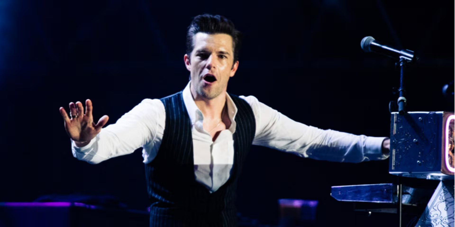 De sus cinco visitas, The Killers tocó dos veces en solitario. La segunda de ellas fue en el Coliseo Medplus en 2022, con Hot Chip como teloneros - crédito Debi Del Grande