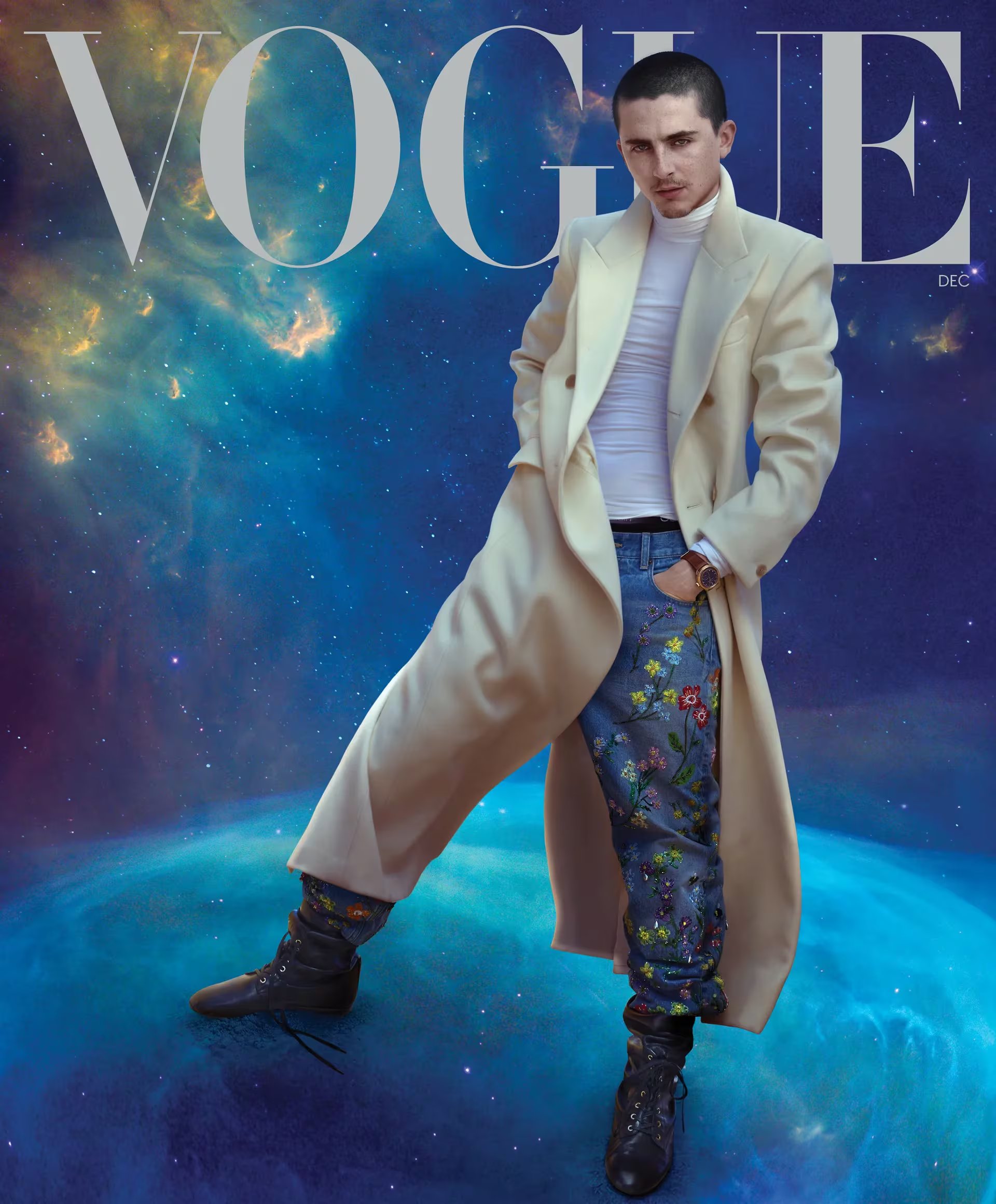 Por si a alguien le quedaba dudas de que significa algo en el mundo fashion, acá posa para la tapa de Vogue, nada menos