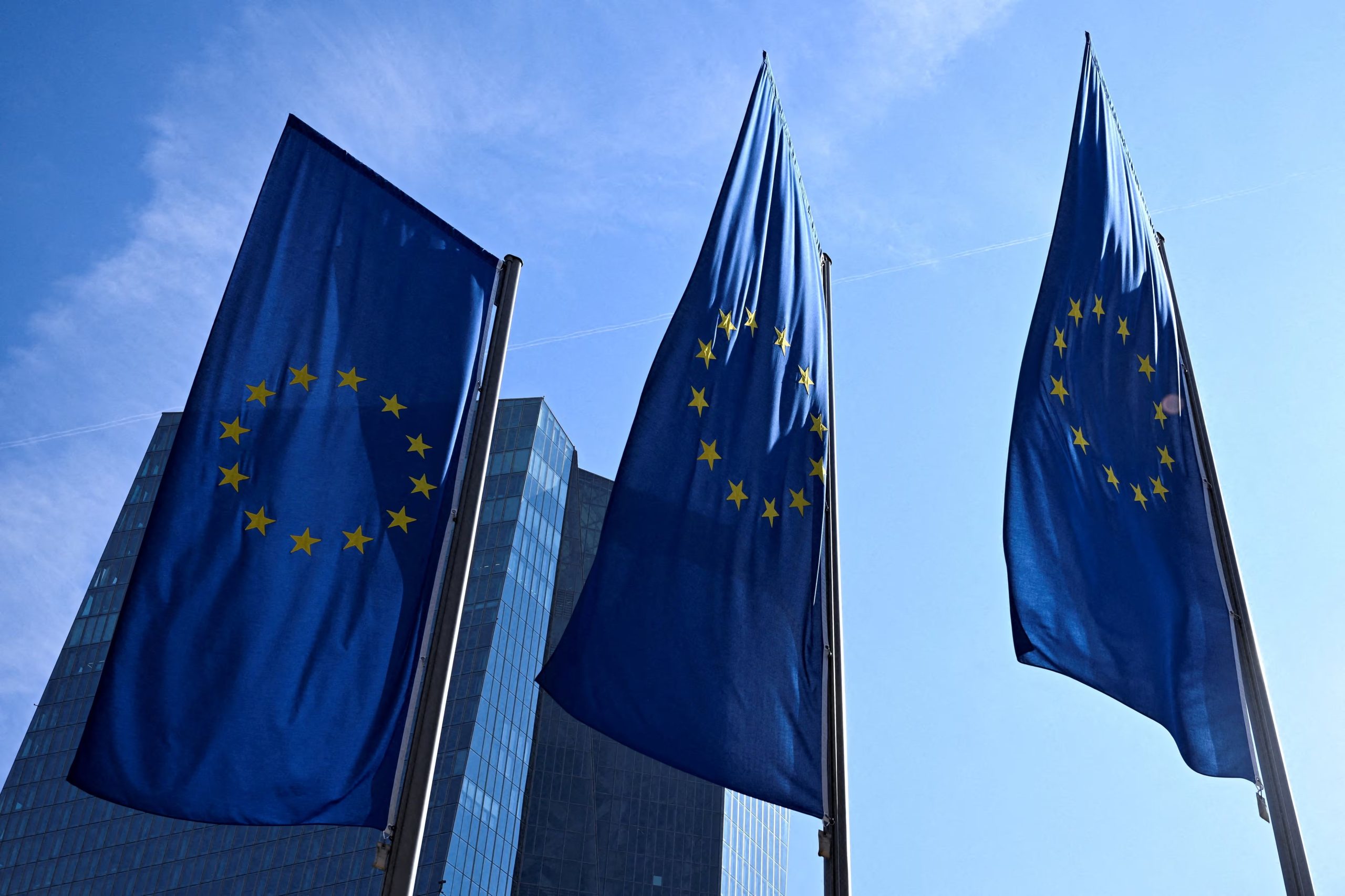 Banderas de la Unión Europea. (Reuters)