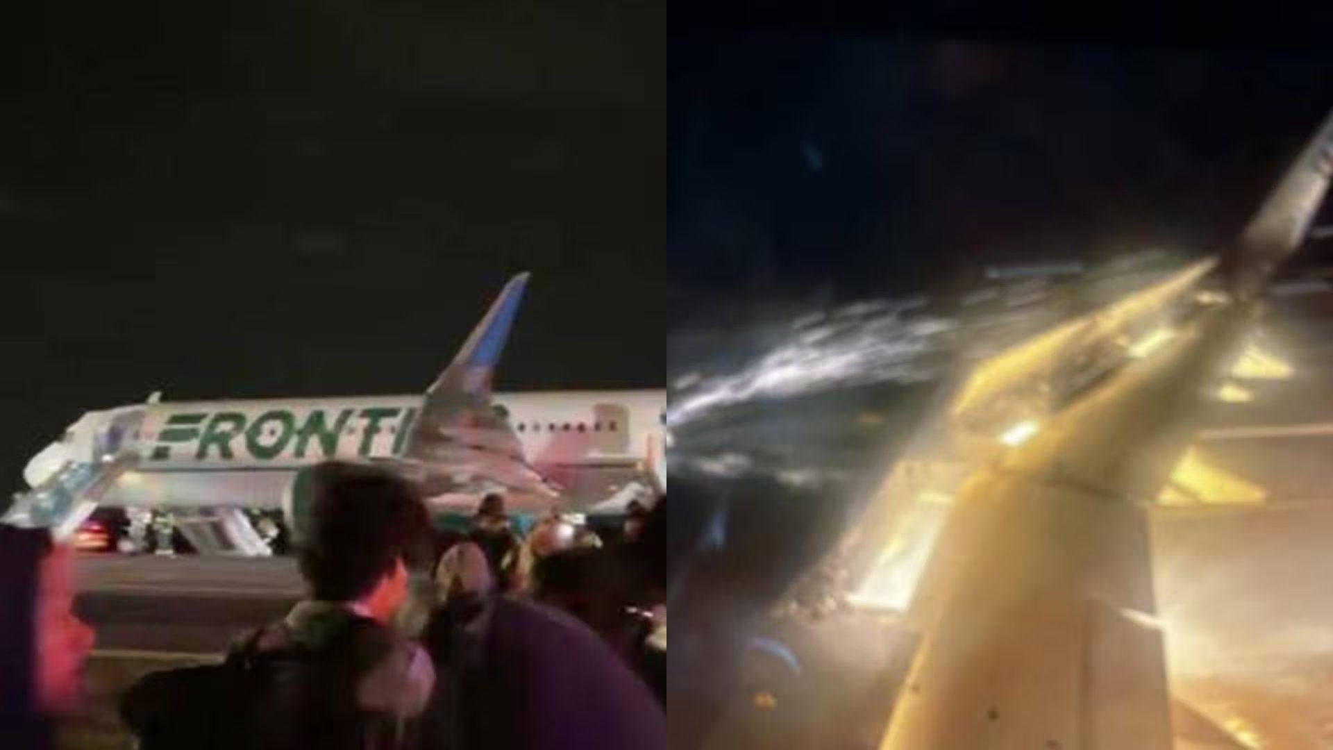 El vuelo 4345 de Frontier Airlines, con destino a Los Ángeles, llevaba 231 personas a bordo cuando chocó contra un peatón en la pista 17L (X)