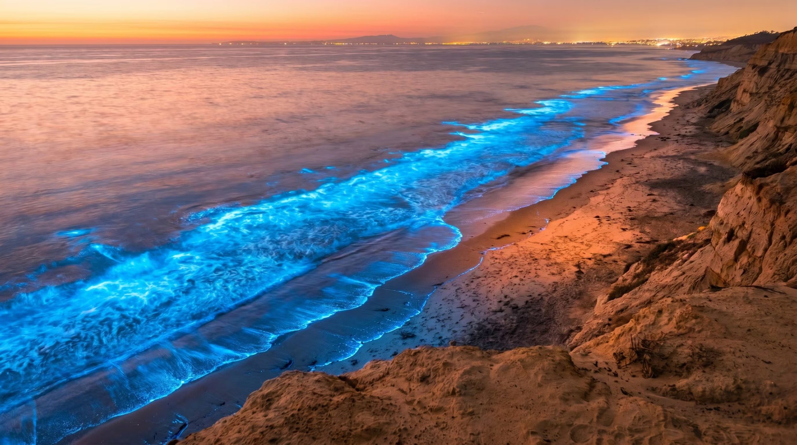 Las algas bioluminiscentes presentan potencial como sensores para detectar toxinas en el agua, además de su función de iluminación sostenible (Imagen Ilustrativa Infobae)