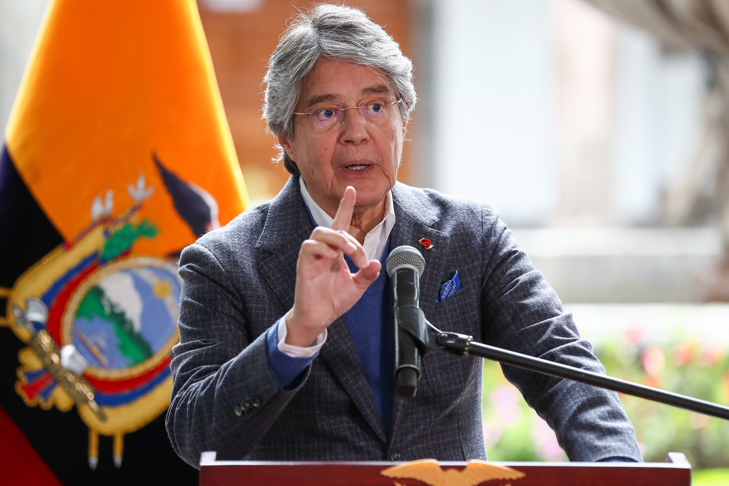 Fotografía de archivo del expresidente de Ecuador Guillermo Lasso, en Quito (Ecuador). EFE/José Jácome
