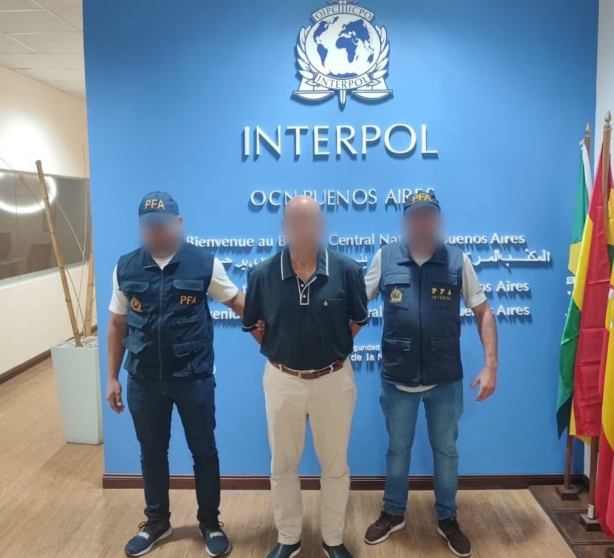 La detención de Hernán Luque Lecaro sucedió en Buenos Aires. (X/Policía Federal Argentina)