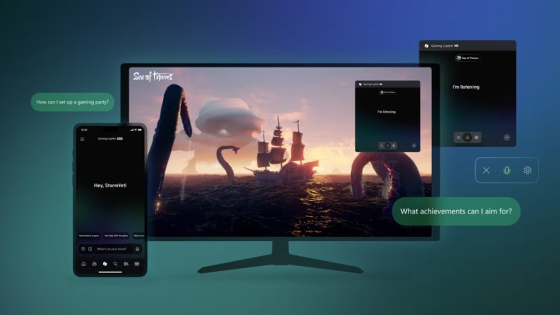 Recurso de Gaming Copilot. 
MICROSOFT
