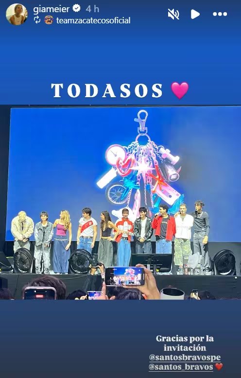 Zaca TV y Santos Bravos juntos en Lima: así fue el encuentro que emocionó a los fans. Captura: @giameier.