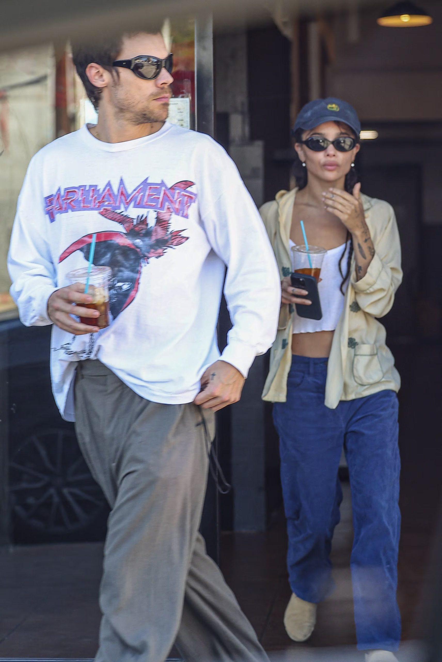 Harry Styles y Zoë Kravitz fueron vinculados en agosto de 2025. (The Grosby Group)
