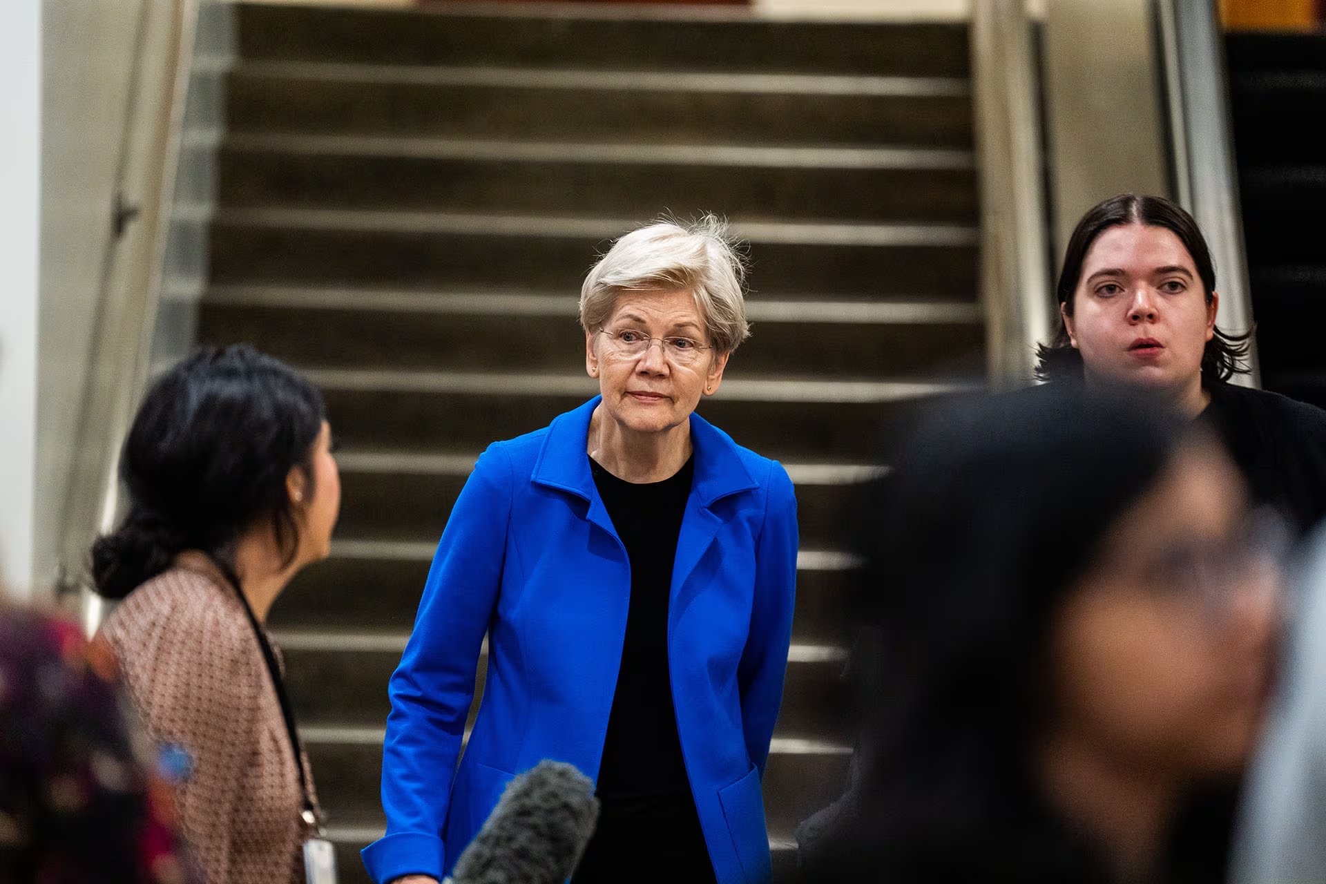 La senadora Elizabeth Warren en el Capitolio en enero. (Demetrius Freeman/The Washington Post)
Foto: Demetrius Freeman — The Washington Post