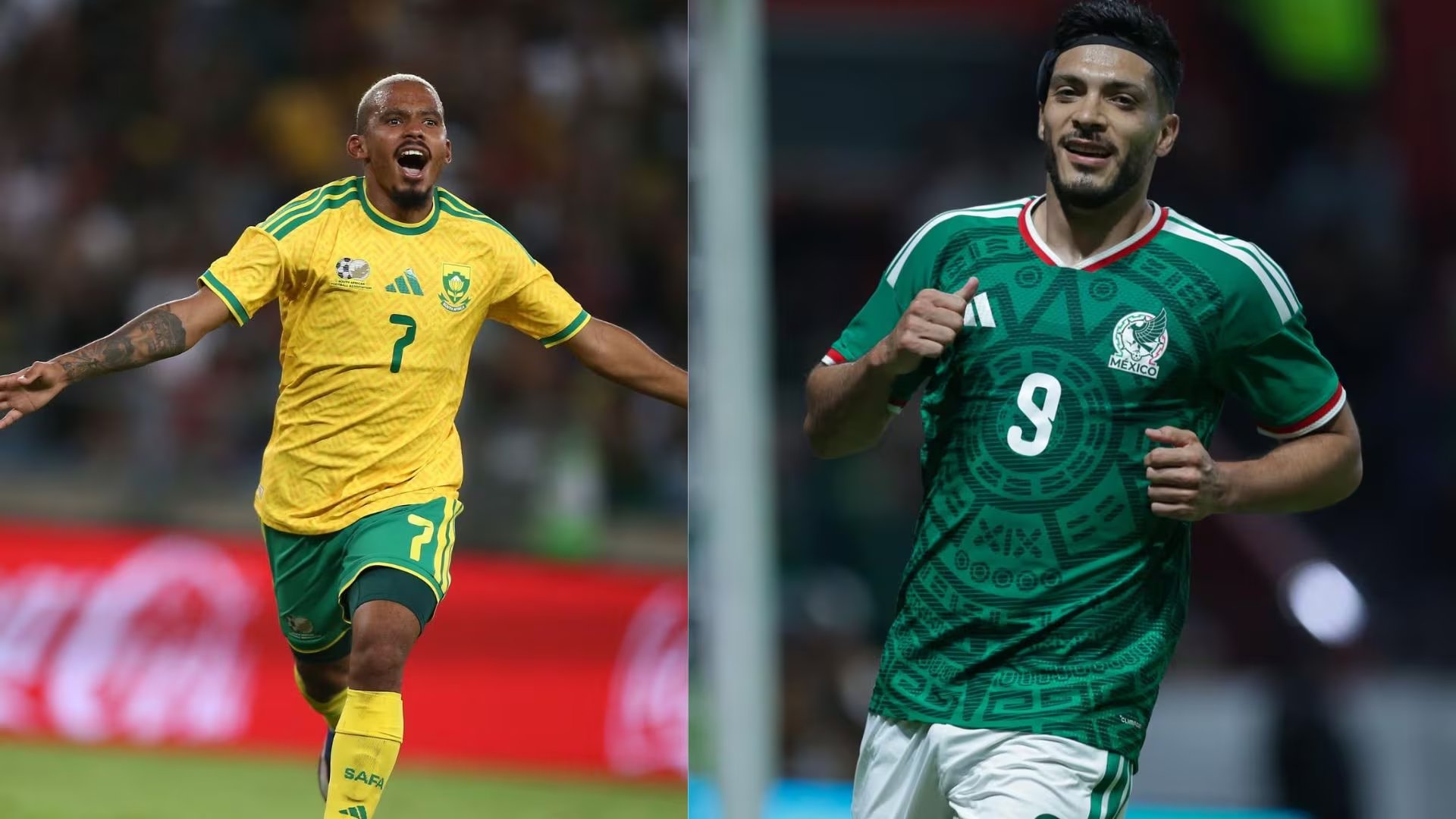 México y Sudáfrica se enfrentaron en el partido inaugural del Mundial 2010. (Fotocomposición Infobae)