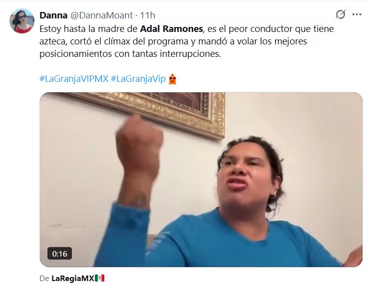 El desempeño de Adal ramones sigue generando reacciones en X. (Captura de pantalla, X)
