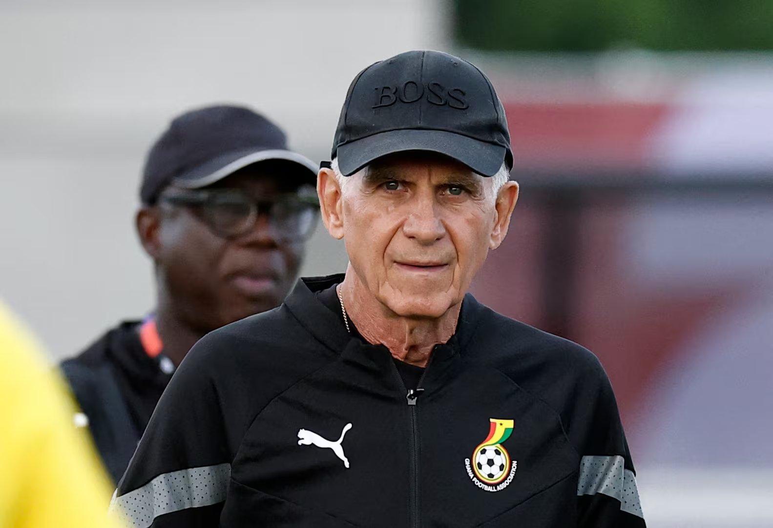 Fútbol - Copa Mundial de la FIFA 2026 - Entrenamiento de Ghana - Centennial Park, Toronto, Canadá - 16 de junio de 2026. El entrenador de Ghana, Carlos Queiroz, durante el entrenamiento. REUTERS/Thomas Mukoya