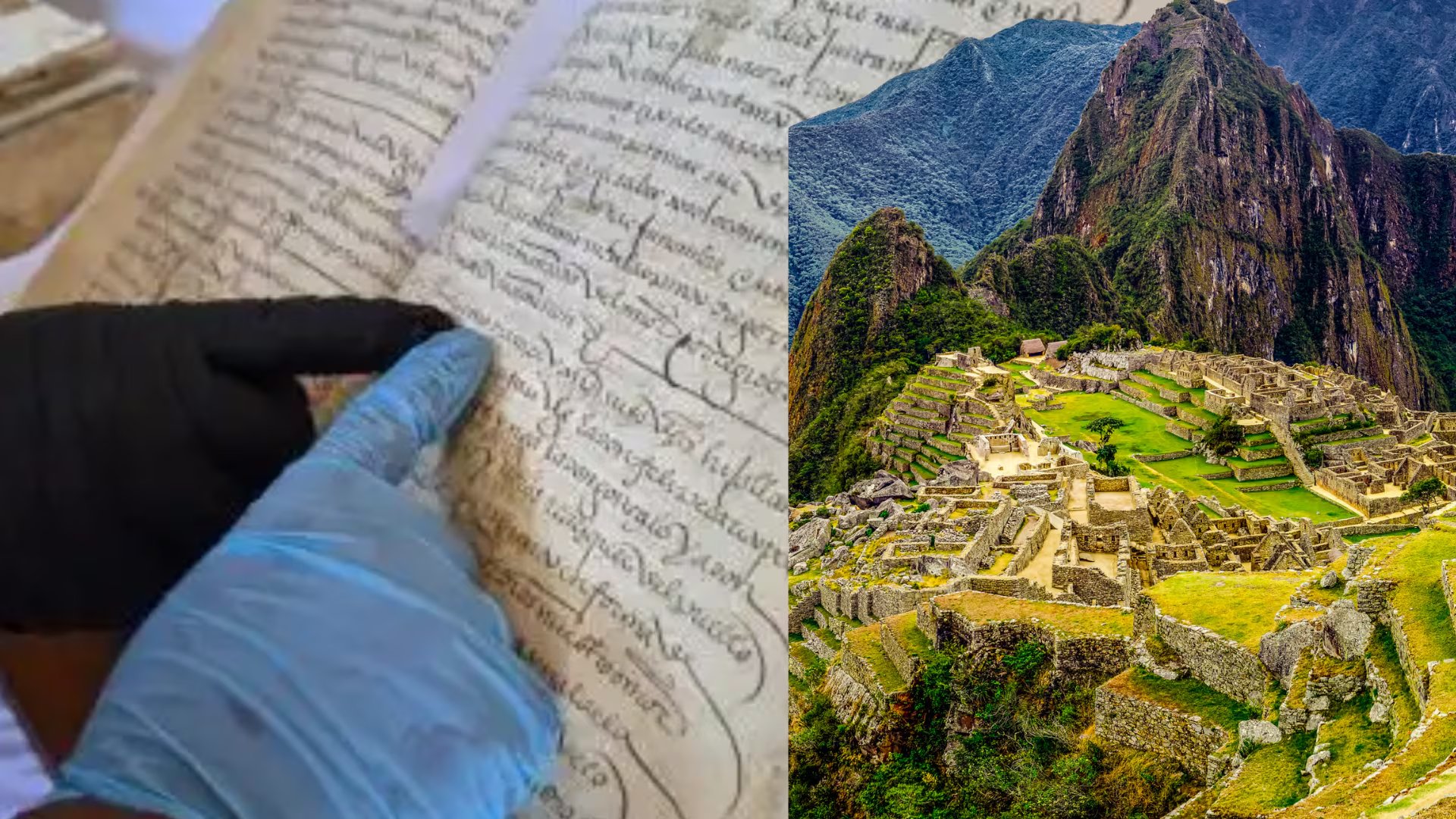 Investigadores hallaron documentos de 1544 y 1545 que mencionan “Picchu” en el Archivo Regional del Cusco. Composición: Infobae
