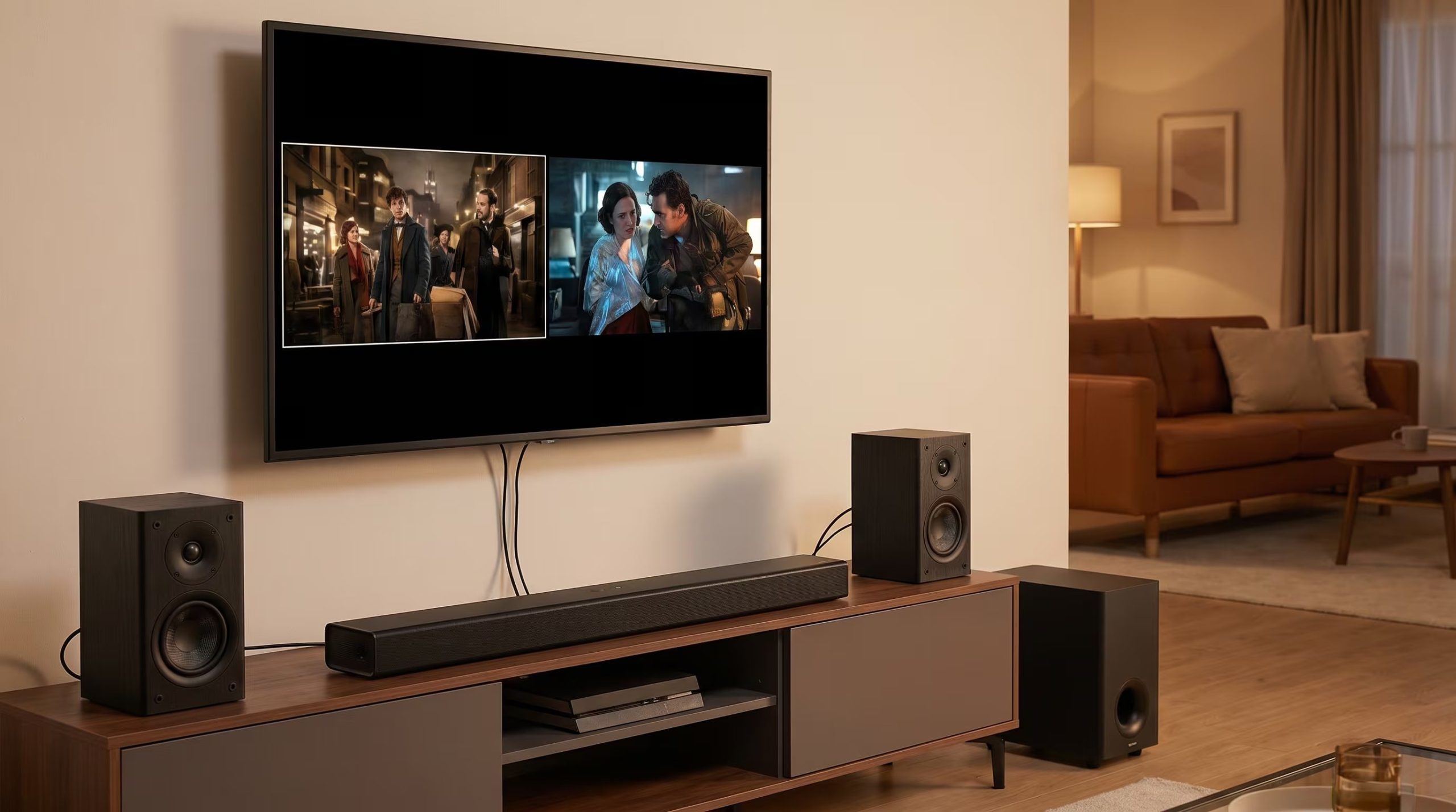 Al evaluar cuál sistema de audio es más conveniente para ver el Mundial, surgen dos grandes alternativas: las barras de sonido y los sistemas de altavoces. 

(Imagen ilustrativa Infobae)