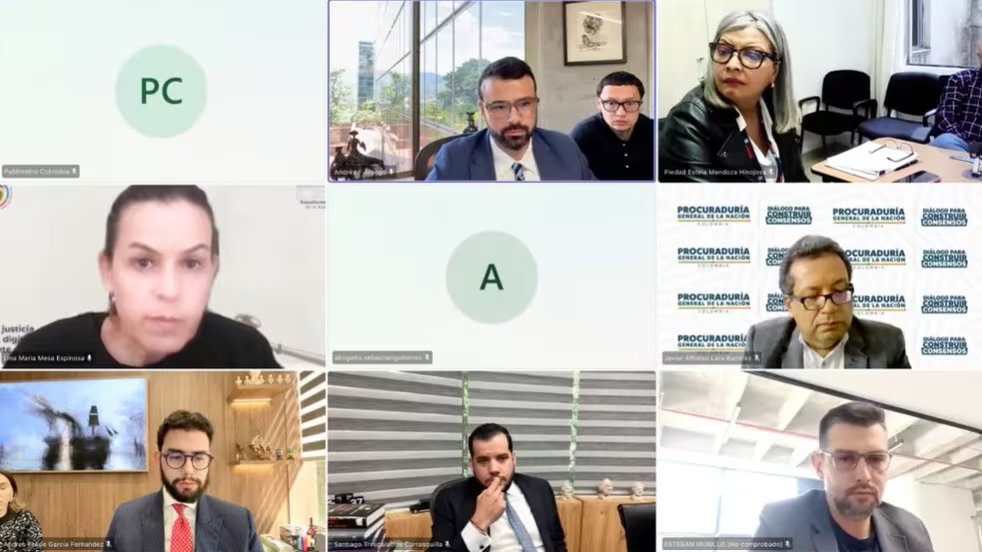 La jueza de control de garantías concluyó que el material probatorio no estableció una vinculación clara entre Stiven Mesa Londoño y los hechos investigados - crédito captura de video audiencia pública