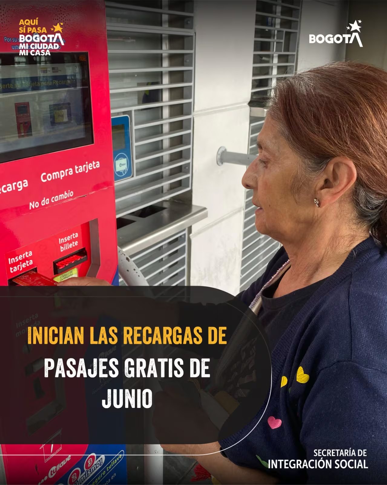 El número de pasajes asignados varía según la clasificación del Sisbén IV, con exhabitantes de calle recibiendo hasta 22 viajes - crédito Secretaría de Integración Social