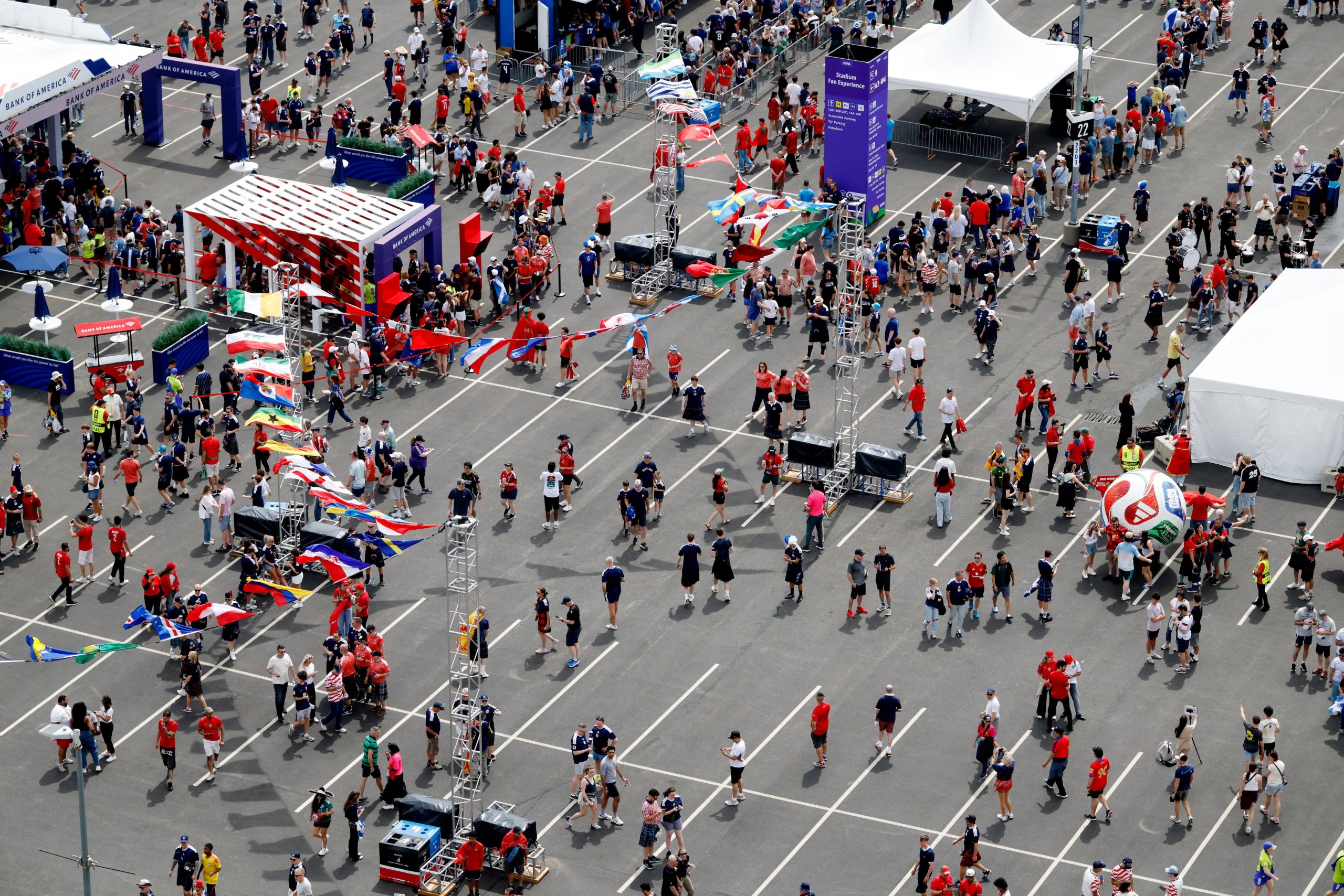 El Boston Stadium funciona como un espacio sin efectivo y ofrece accesibilidad con estacionamiento adaptado, asistencia personalizada y audio descriptivo de FIFA (REUTERS/Brian Snyder)