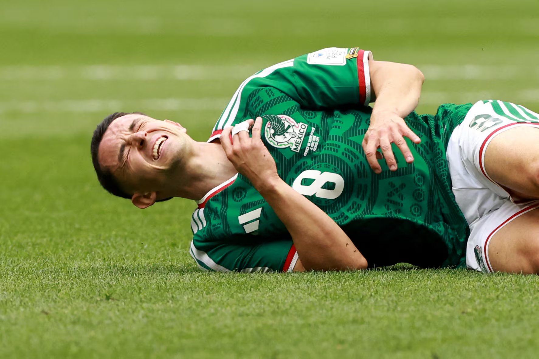 Álvaro Fidalgo en su debut mundialista con México (REUTERS/Henry Romero)