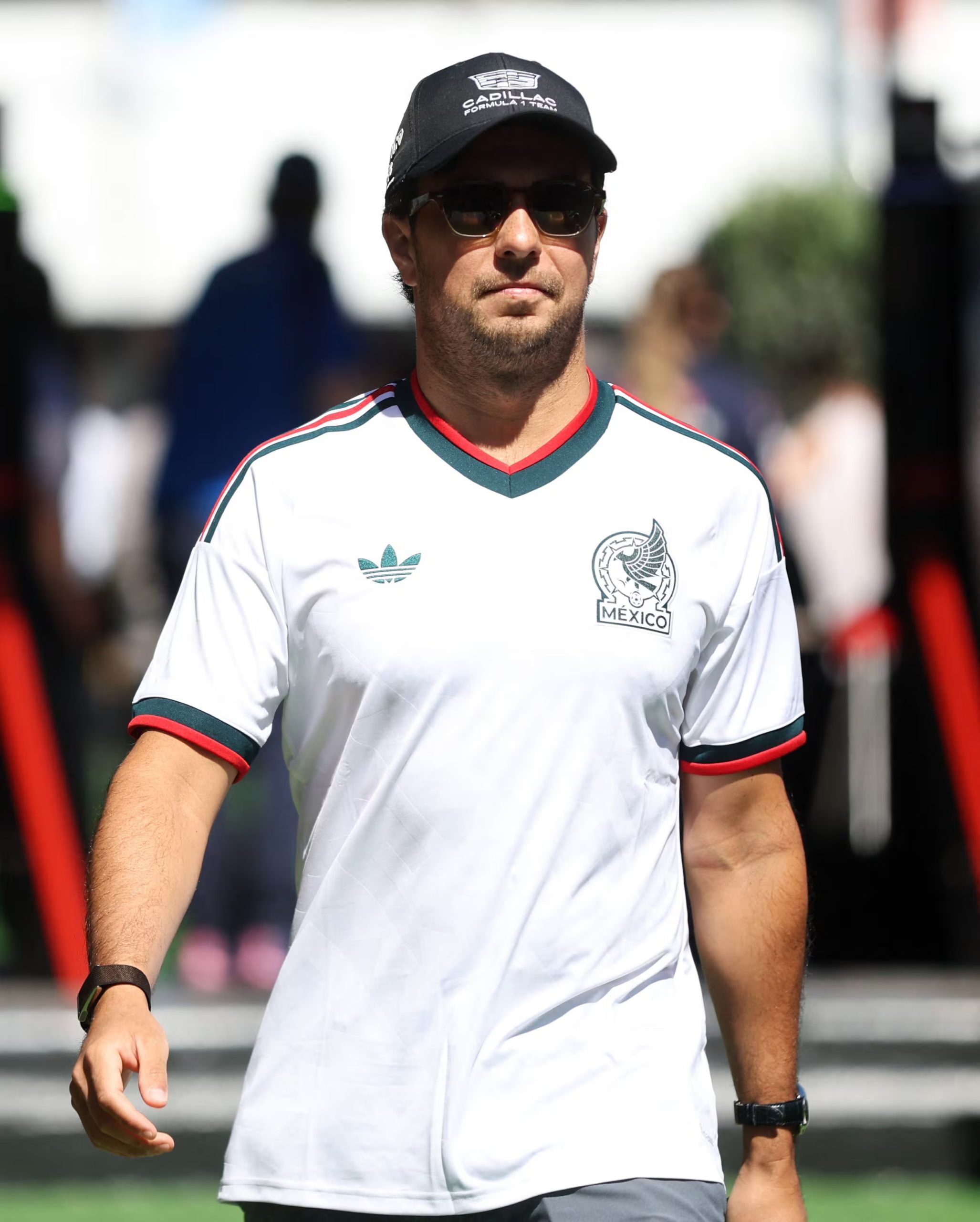 Formula One F1 - Barcelona-Catalunya Grand Prix - Circuit de Barcelona-Catalunya, Barcelona, Spain - June 12, 2026 Cadillac's Sergio Perez arrives ahead of practice REUTERS/Bruna Casas