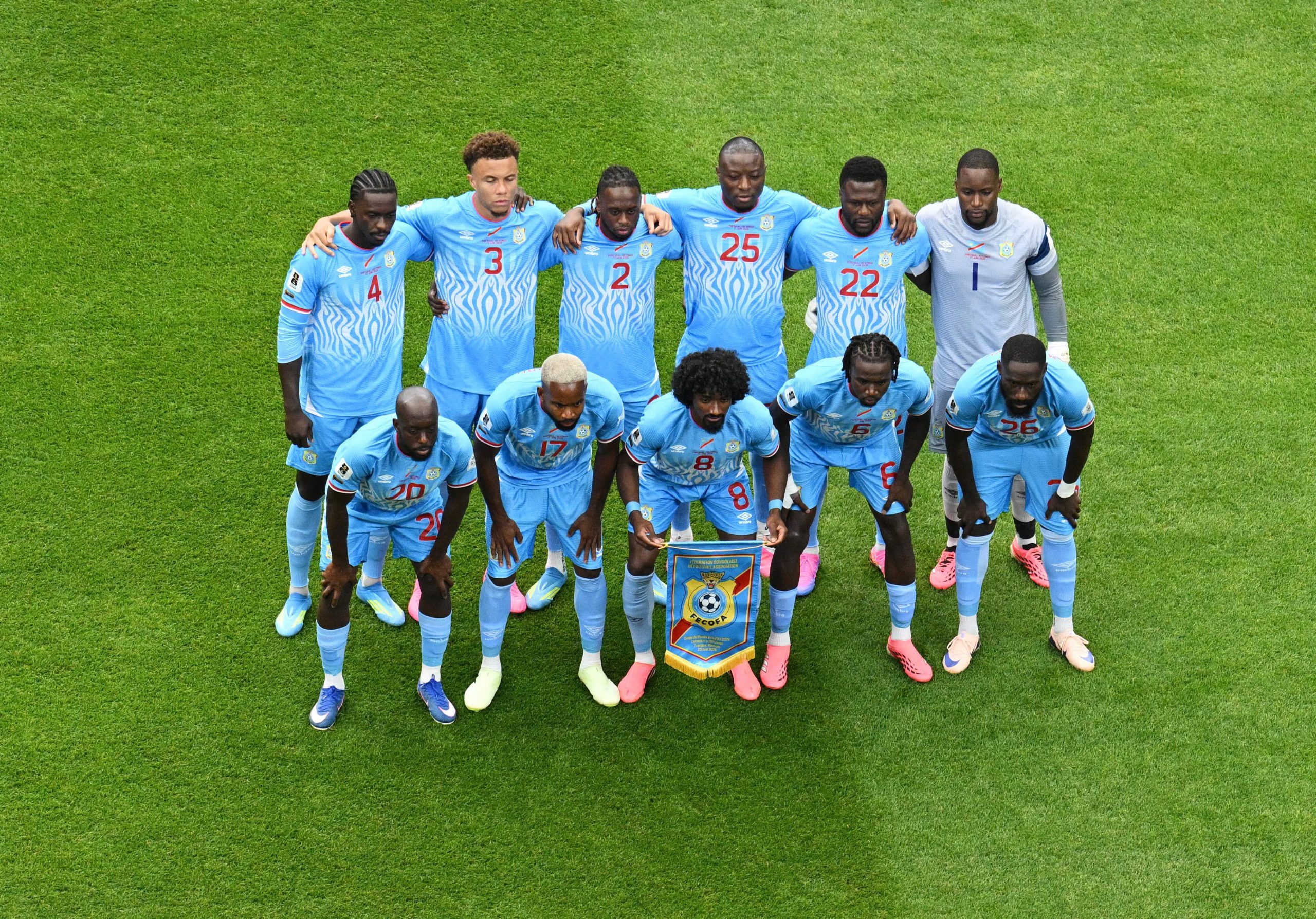 RD Congo y su once inicial ante Portugal-crédito Annegret Hilse/REUTERS