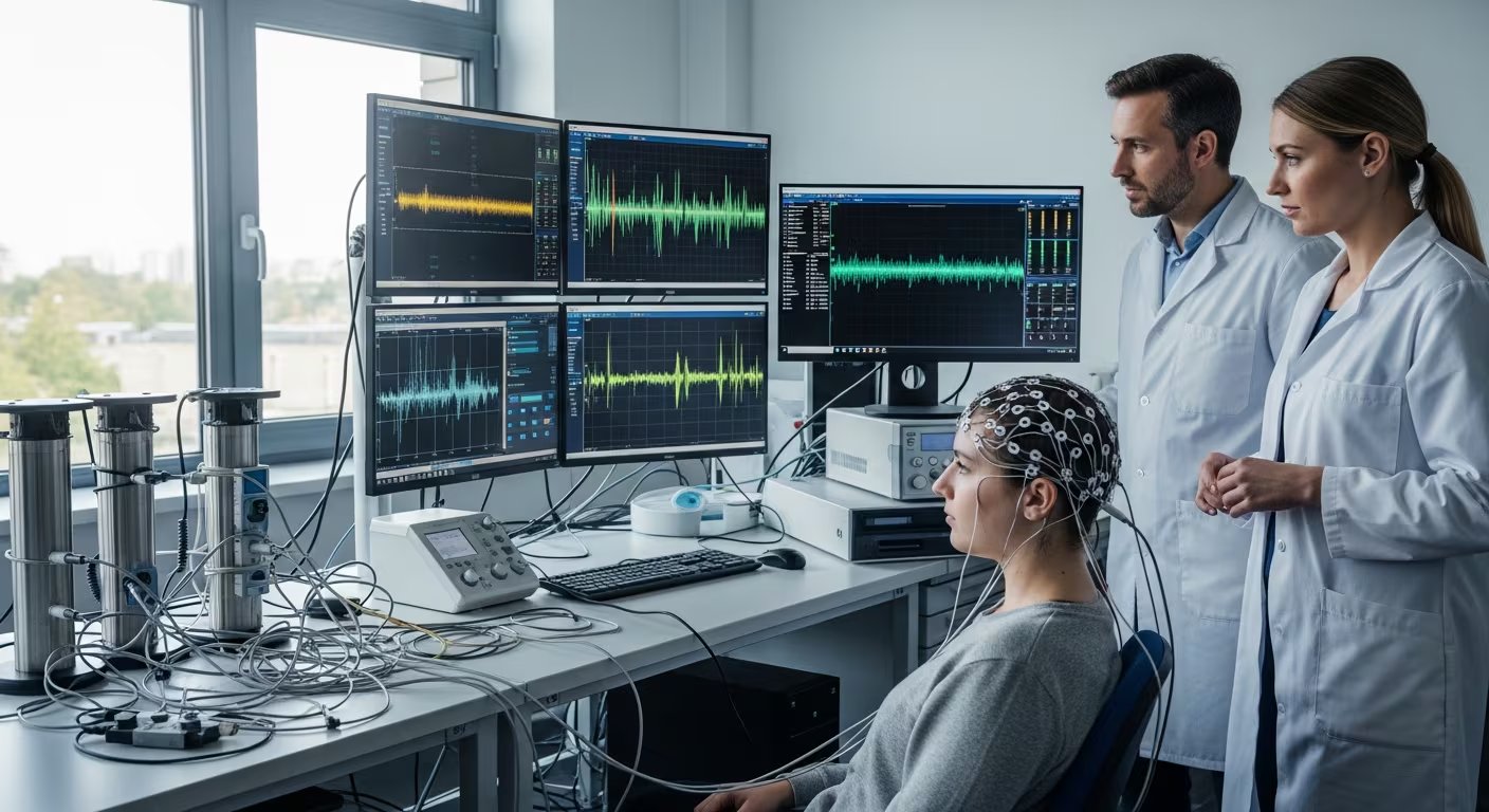 El estudio combinó seguimiento ocular y electroencefalografía para medir en tiempo real los saltos de la mirada y la actividad cerebral durante la lectura (Imagen Ilustrativa Infobae)