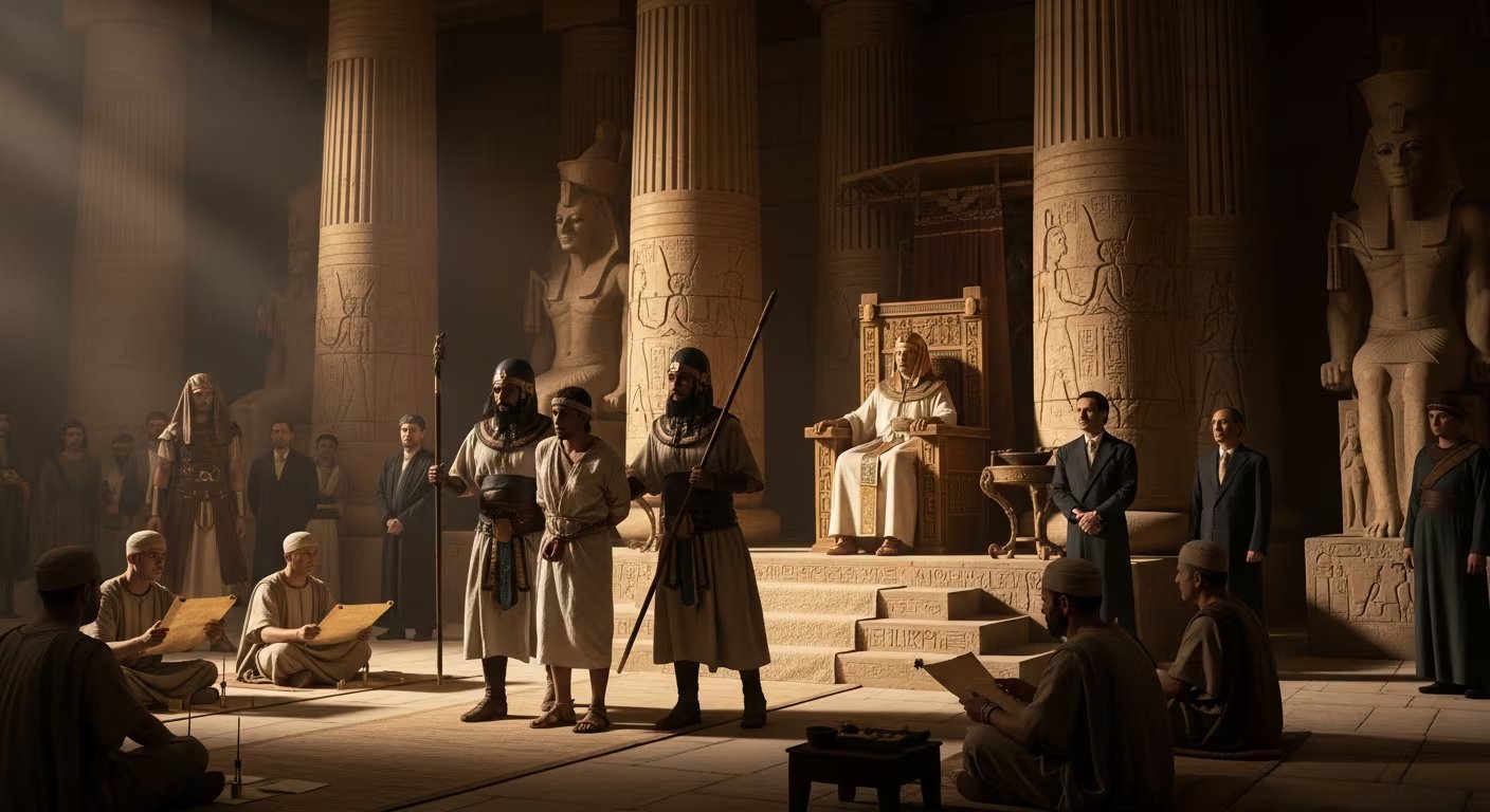 Los grandes delitos en el Antiguo Egipto incluyeron profanación de tumbas, soborno y conspiración contra Ramsés III, con castigos como azotes, trabajos forzados y muerte (Imagen Ilustrativa Infobae)