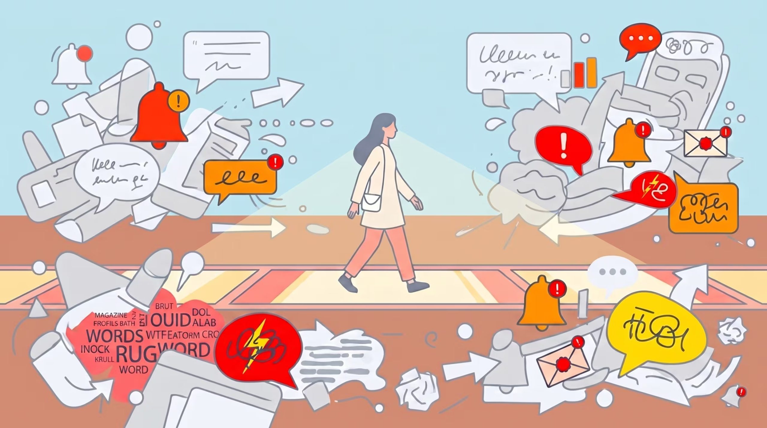 La atención selectiva del cerebro prioriza estímulos repentinos o urgentes, por lo que una notificación puede apartar el foco de la tarea en curso (Imagen Ilustrativa Infobae)