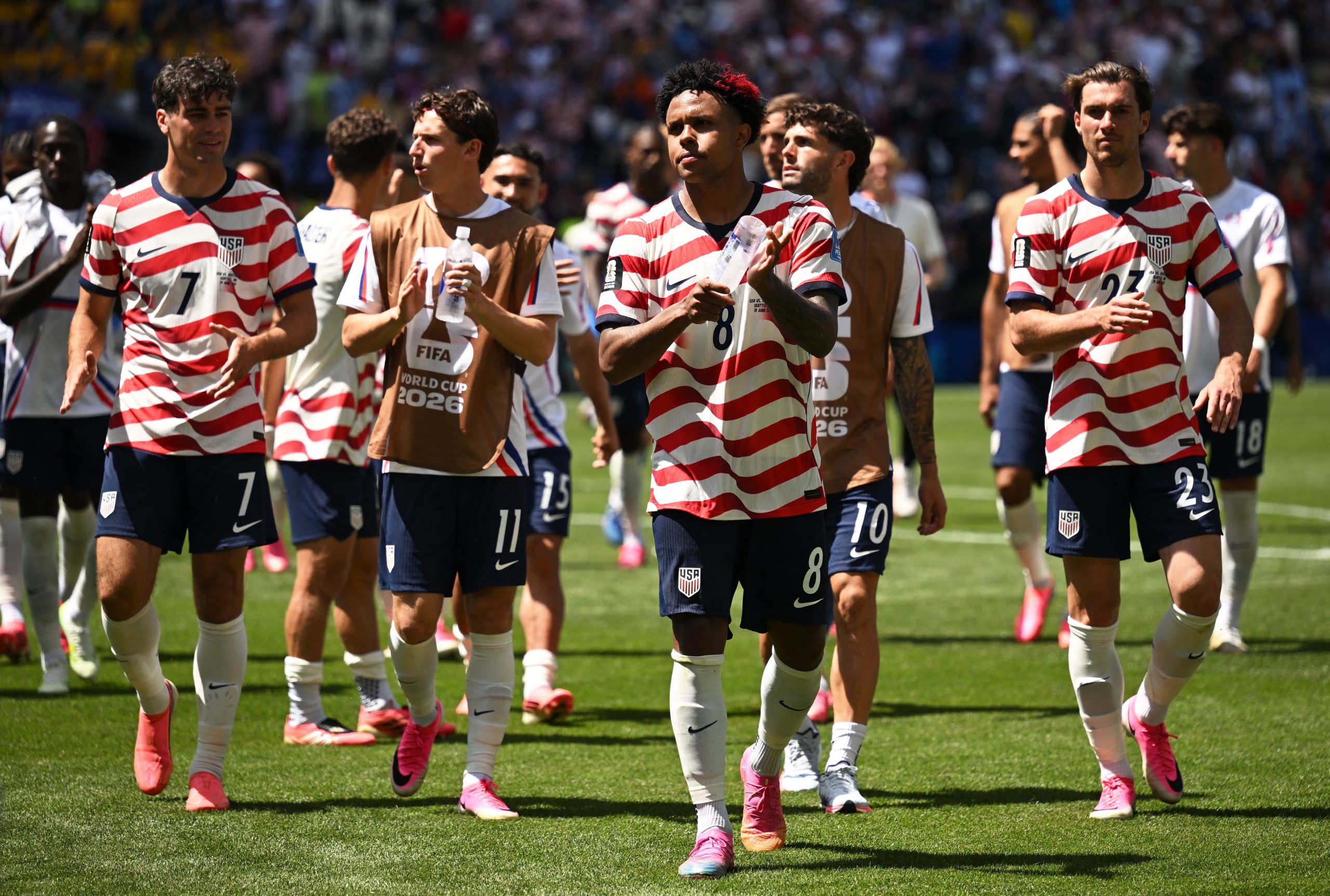 Chris Richards y Tim Ream vincularon el canto de “Country Roads” con la identidad de Estados Unidos y con el impacto del festejo en el plantel (IMAGN IMAGES via Reuters/Troy Wayrynen)