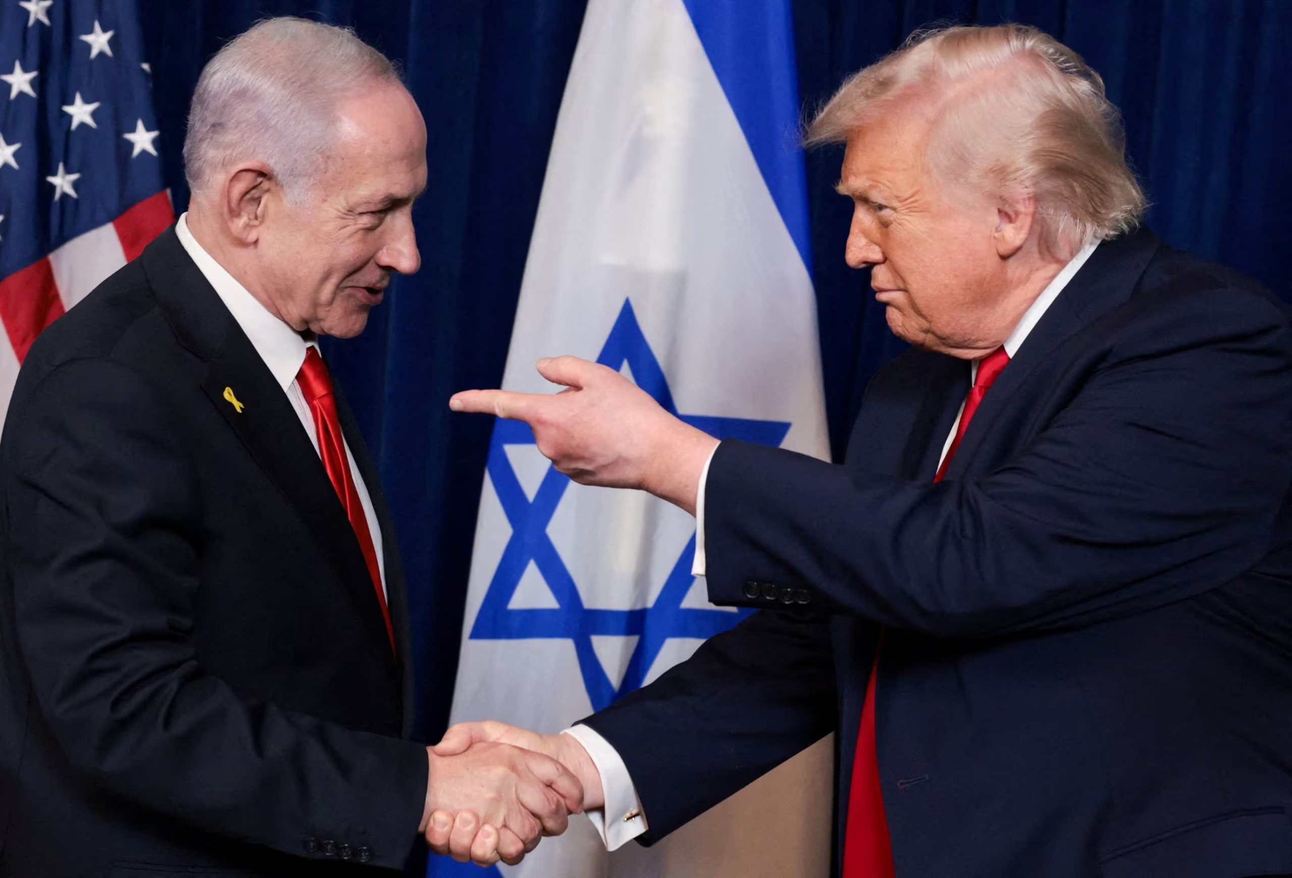 Trump afirmó que está en sintonía con Netanyahu pese a algunas discrepancias (REUTERS/Jonathan Ernst)