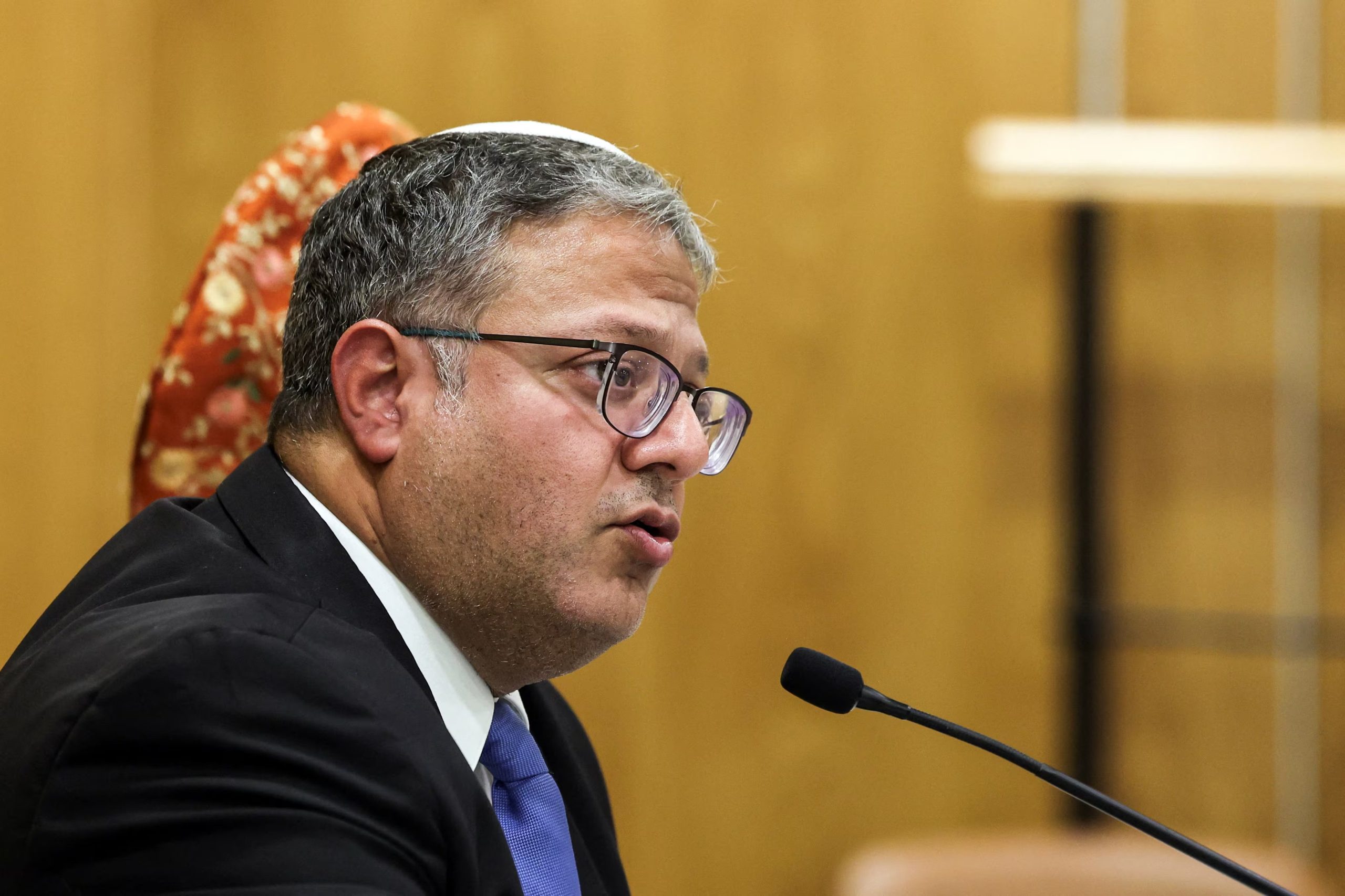 El ministro de Seguridad Nacional israelí, Itamar Ben-Gvir. REUTERS/Ronen Zvulun