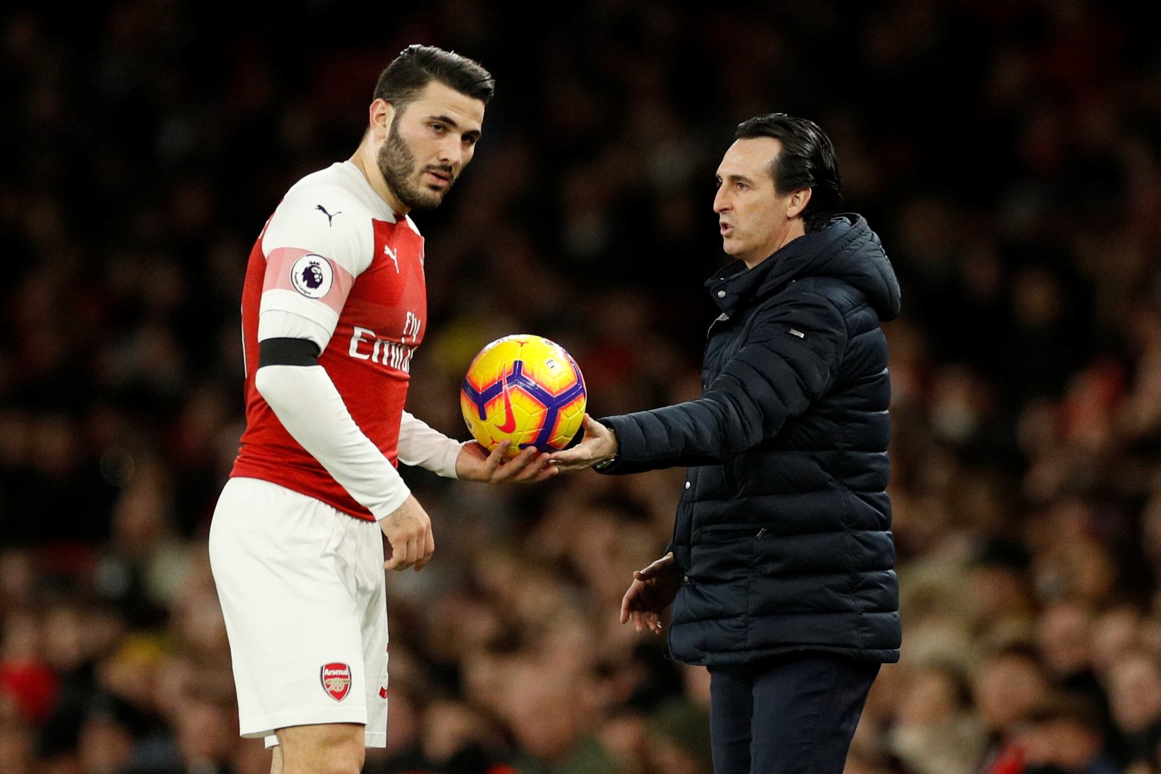 Kolasinac en el Arsenal. (Reuters/John Sibley) 