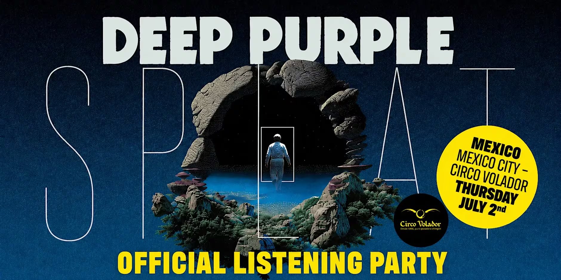 El Circo Volador será el escenario del Official Listening Party de Deep Purple el próximo 2 de julio; el acceso es gratuito con registro previo y la reproducción del nuevo disco arranca a las 20:30 horas. (Deep Purple)