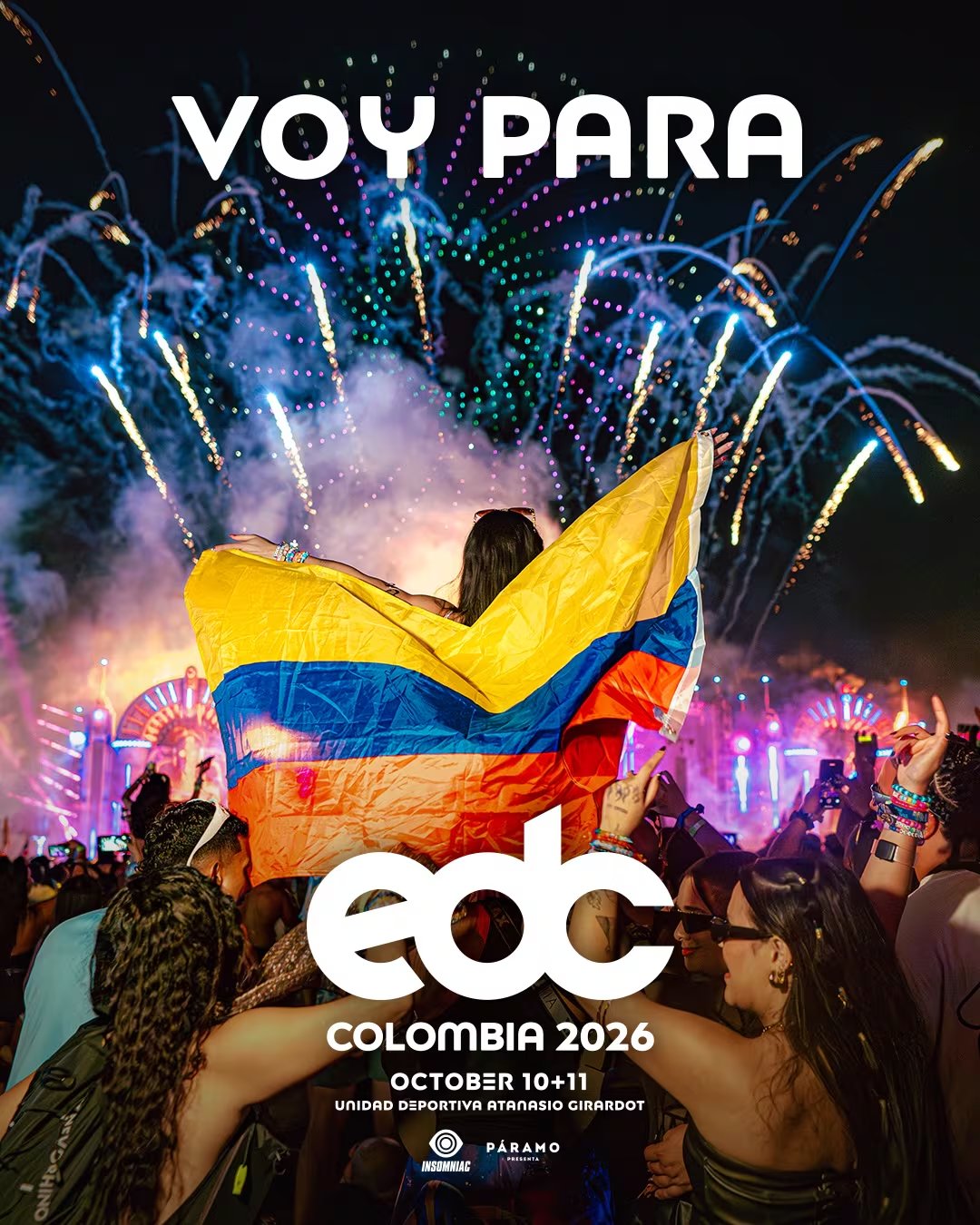 EDC Colombia se realizará por primera vez en Medellín el 10 y 11 de octubre de 2026 en la Unidad Deportiva Atanasio Girardot - crédito cortesía Páramo Presenta