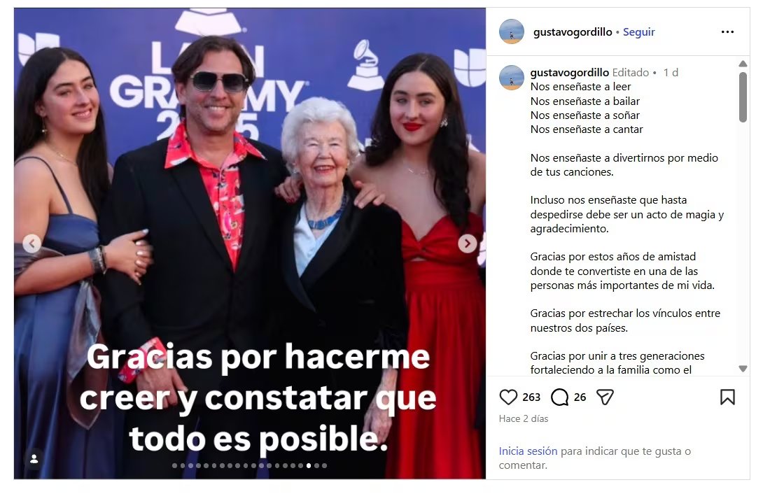La iniciativa liderada por Gustavo Gordillo reunió desde 2020 grabaciones con Juanes, Andrés Cepeda y Carlos Vives, y volvió a poner en circulación temas publicados originalmente en 1975 con nuevas versiones - crédito captura de pantalla @guistavogordillo / Instagram