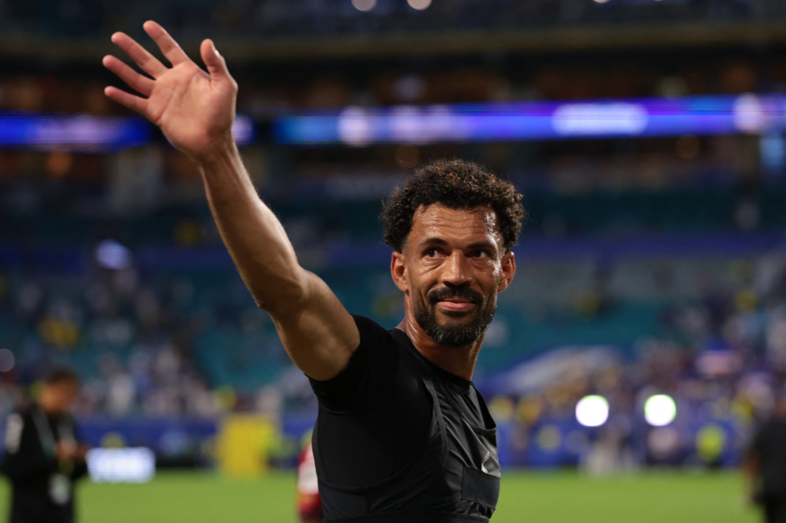 Soccer Football - FIFA World Cup 2026 - Group H - Uruguay v Cape Verde - Miami Stadium, Miami Gardens, Florida, U.S. - June 21, 2026 Cape Verde's Vozinha after the match IMAGN IMAGES via Reuters/Sam Navarro