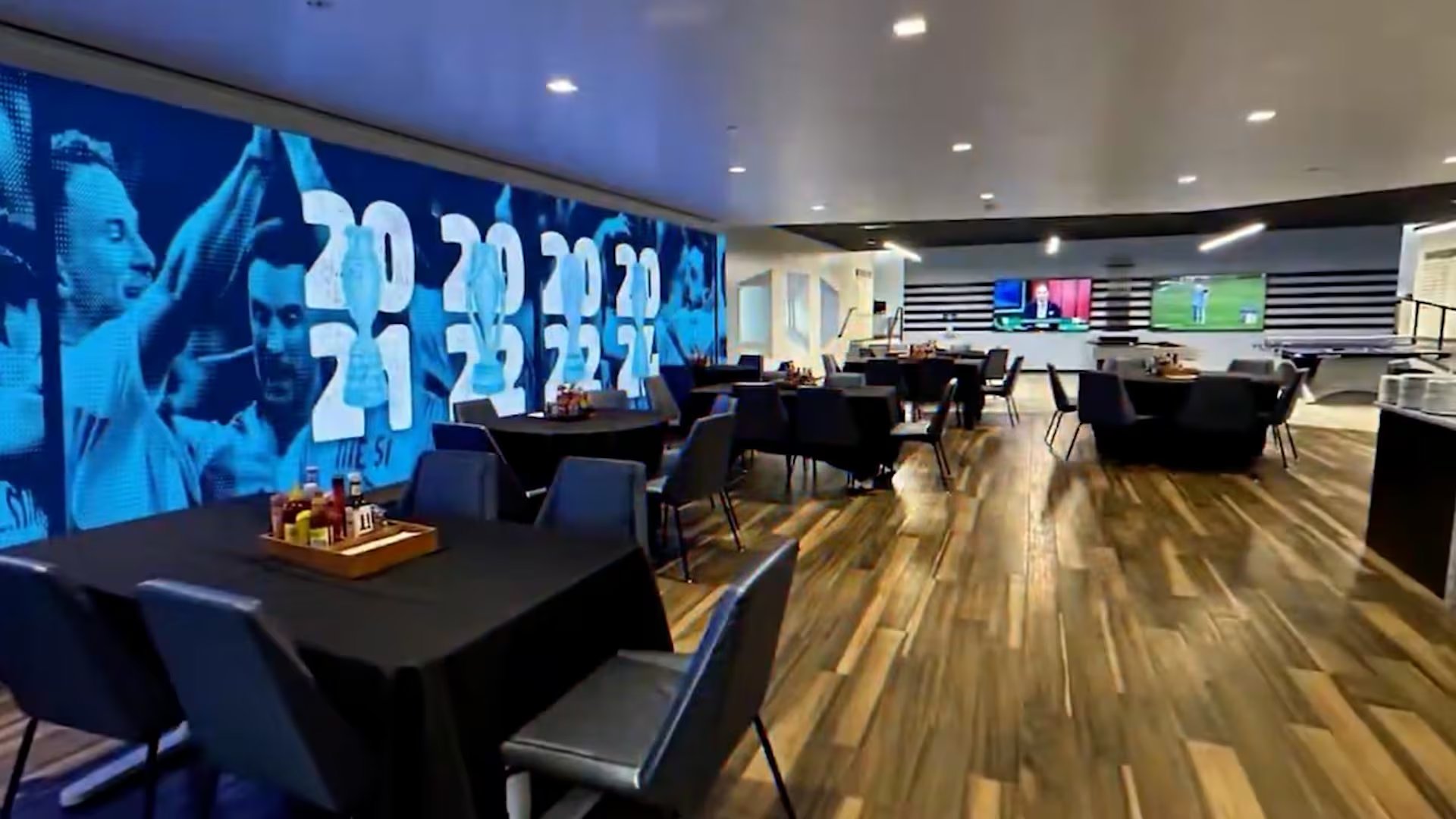 El espacio donde los jugadores de Argentina pueden descansar tras la práctica
