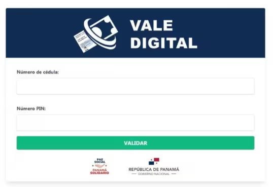 La plataforma Vale Digital fue creada durante la pandemia para distribuir ayudas económicas a miles de ciudadanos afectados por la crisis sanitaria. Tomada de X