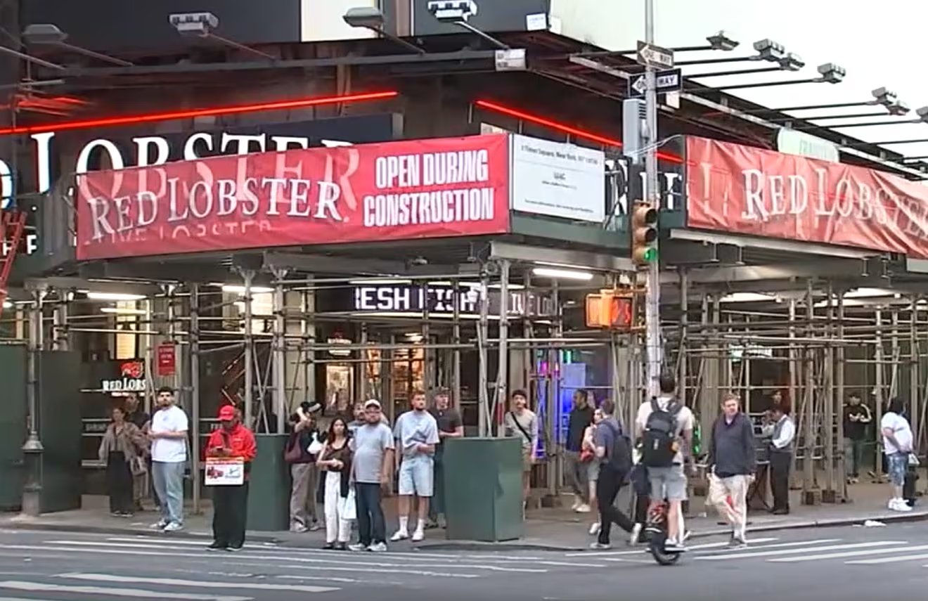 La decisión afecta al único restaurante de Red Lobster que quedaba dentro de los cinco distritos de la ciudad de Nueva York (ABC7)