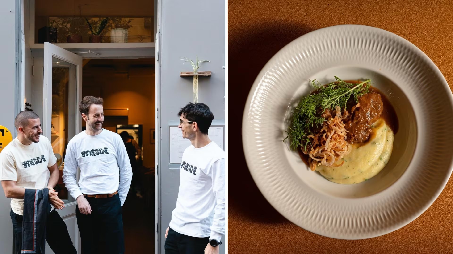 Aitor Sua, Lucas Fernández y Miguel Vallés lideran Tresdé (Instagram / @tresde_restaurante)
