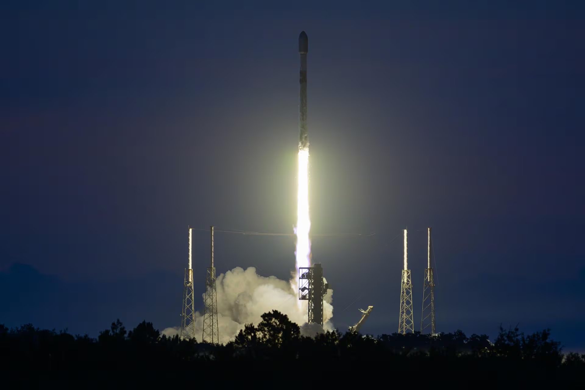 Uno de los cohetes de SpaceX