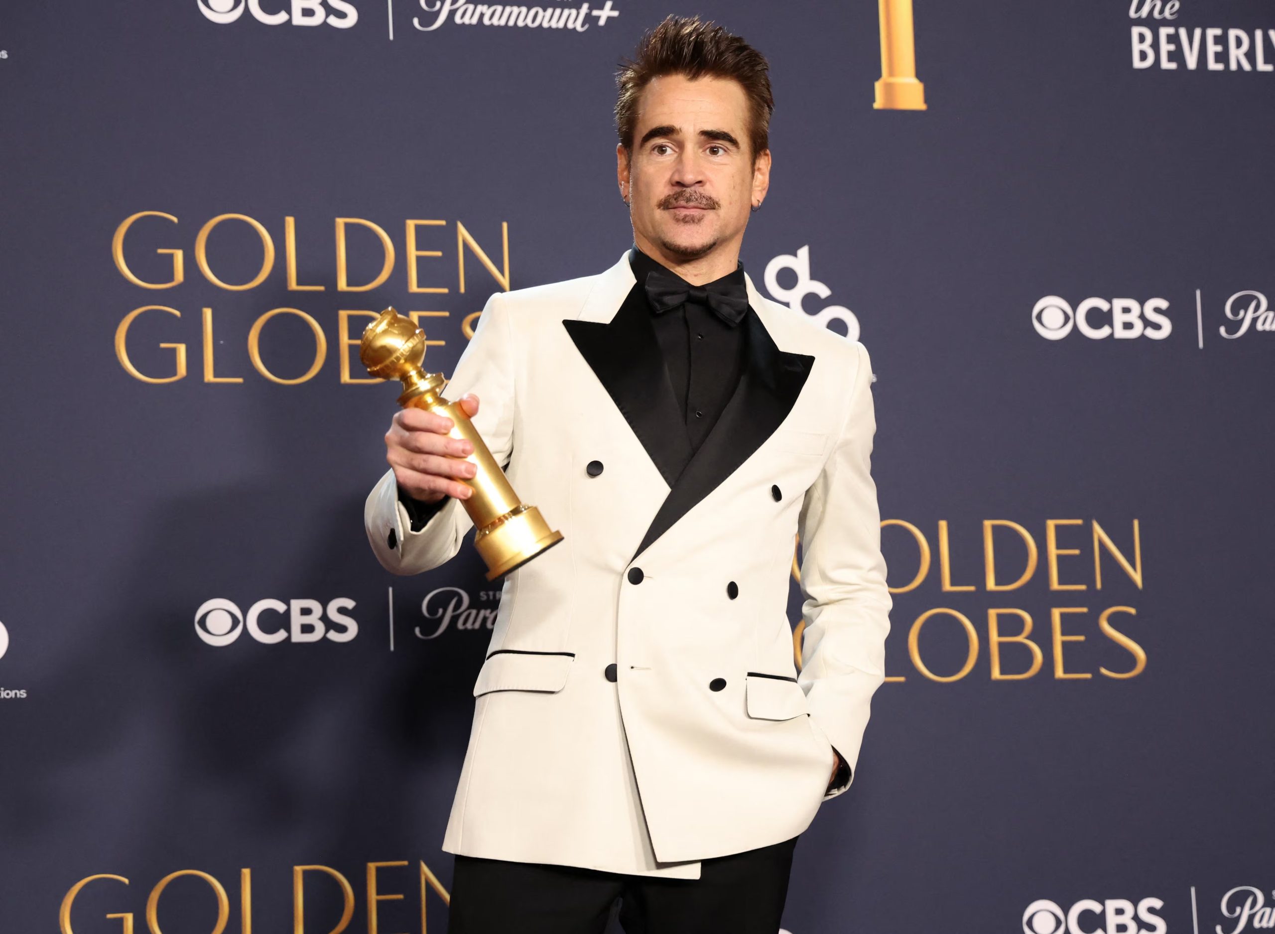 Colin Farrell ganó un globo de oro por su papel de El Pingüino. (REUTERS/Mario Anzuoni)