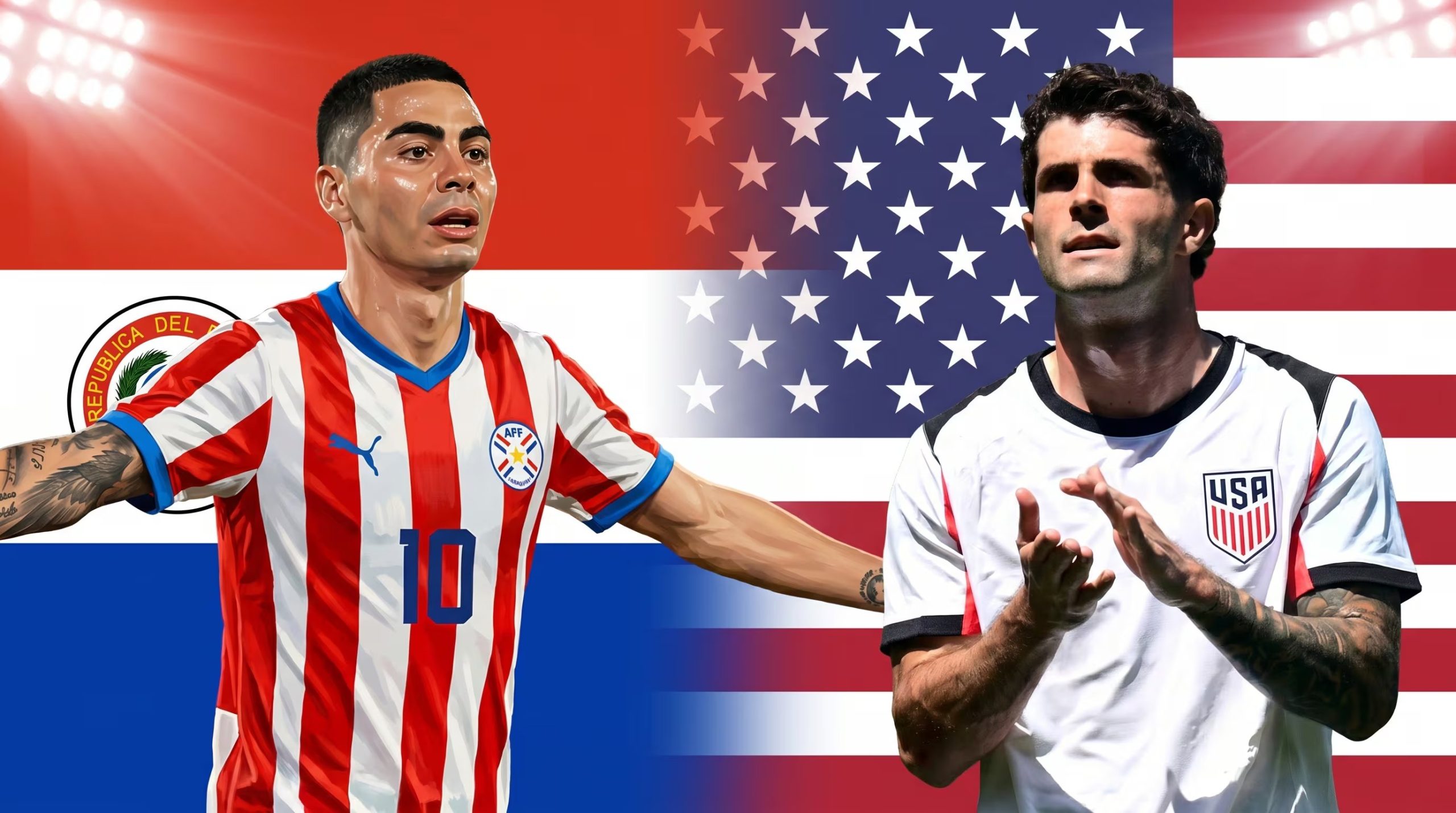 Estados Unidos tiene a su favor la historia, pues le ha ganado más veces a Paraguay. (Imagen Ilustrativa Infobae)
