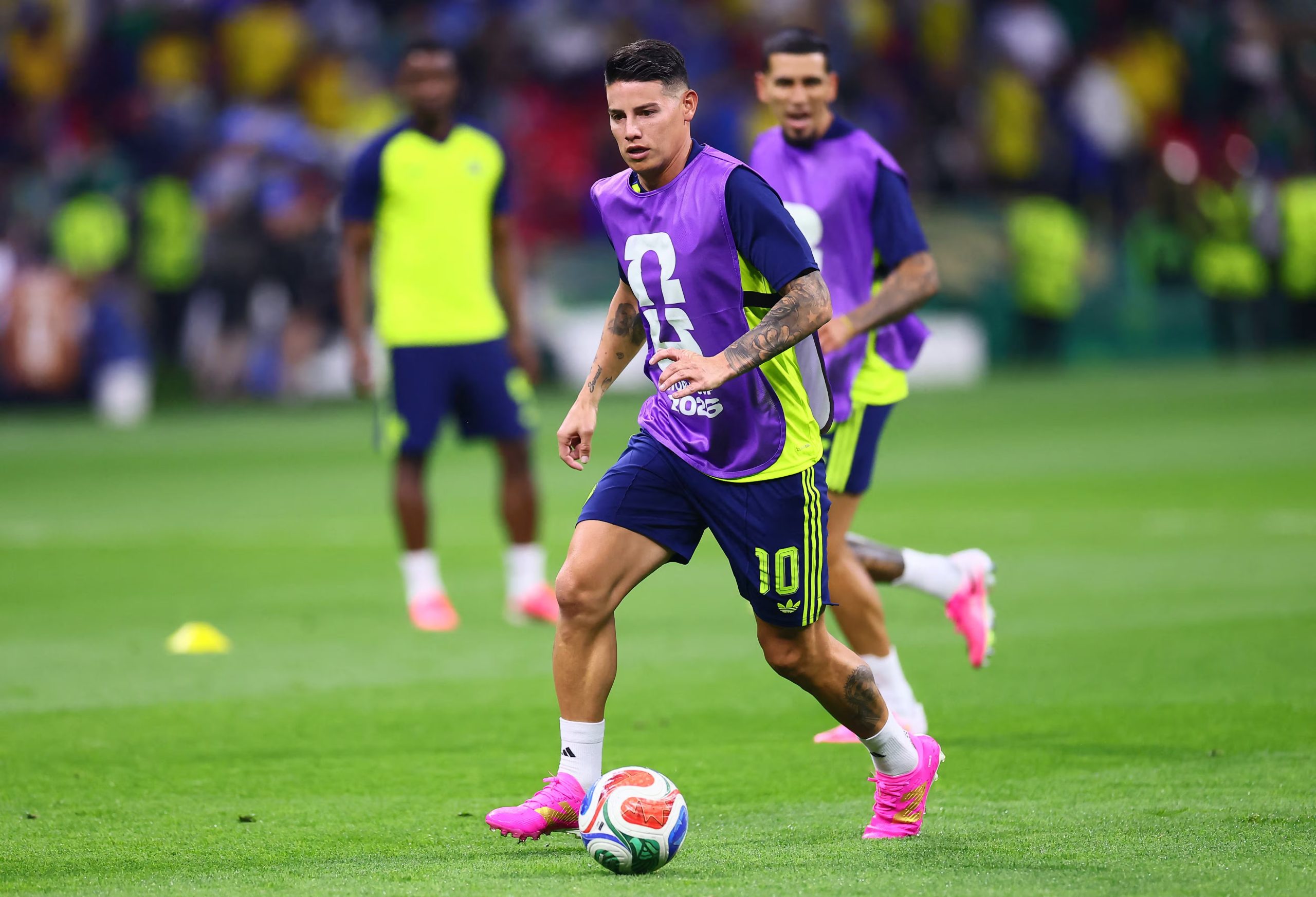 El plan de James Rodríguez incluyó péptidos de colágeno para fortalecer tendones, ligamentos y articulaciones dentro de la prevención de lesiones-crédito Eloisa Sánchez/REUTERS