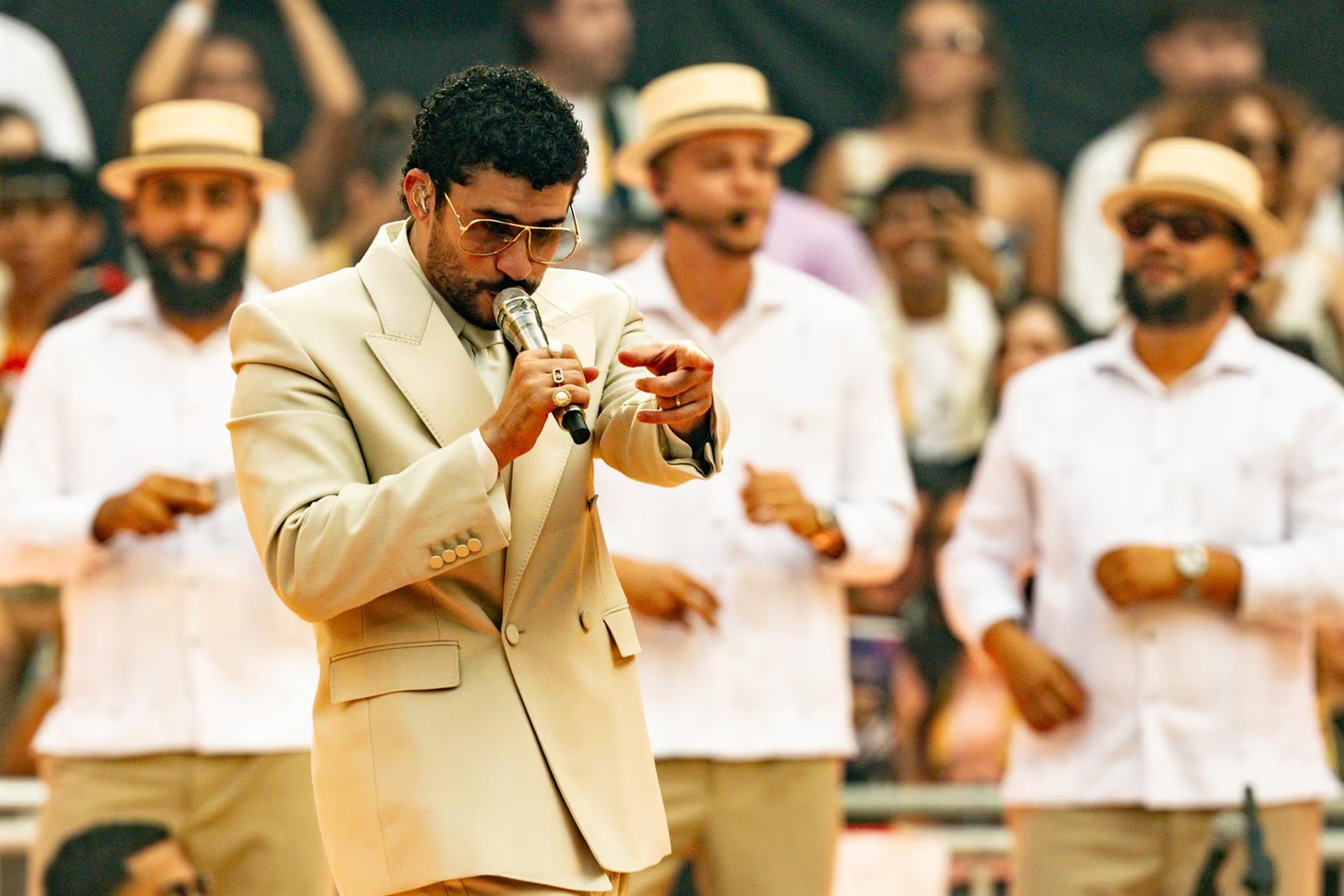 Bad Bunny en uno de sus conciertos. (Europa Press)