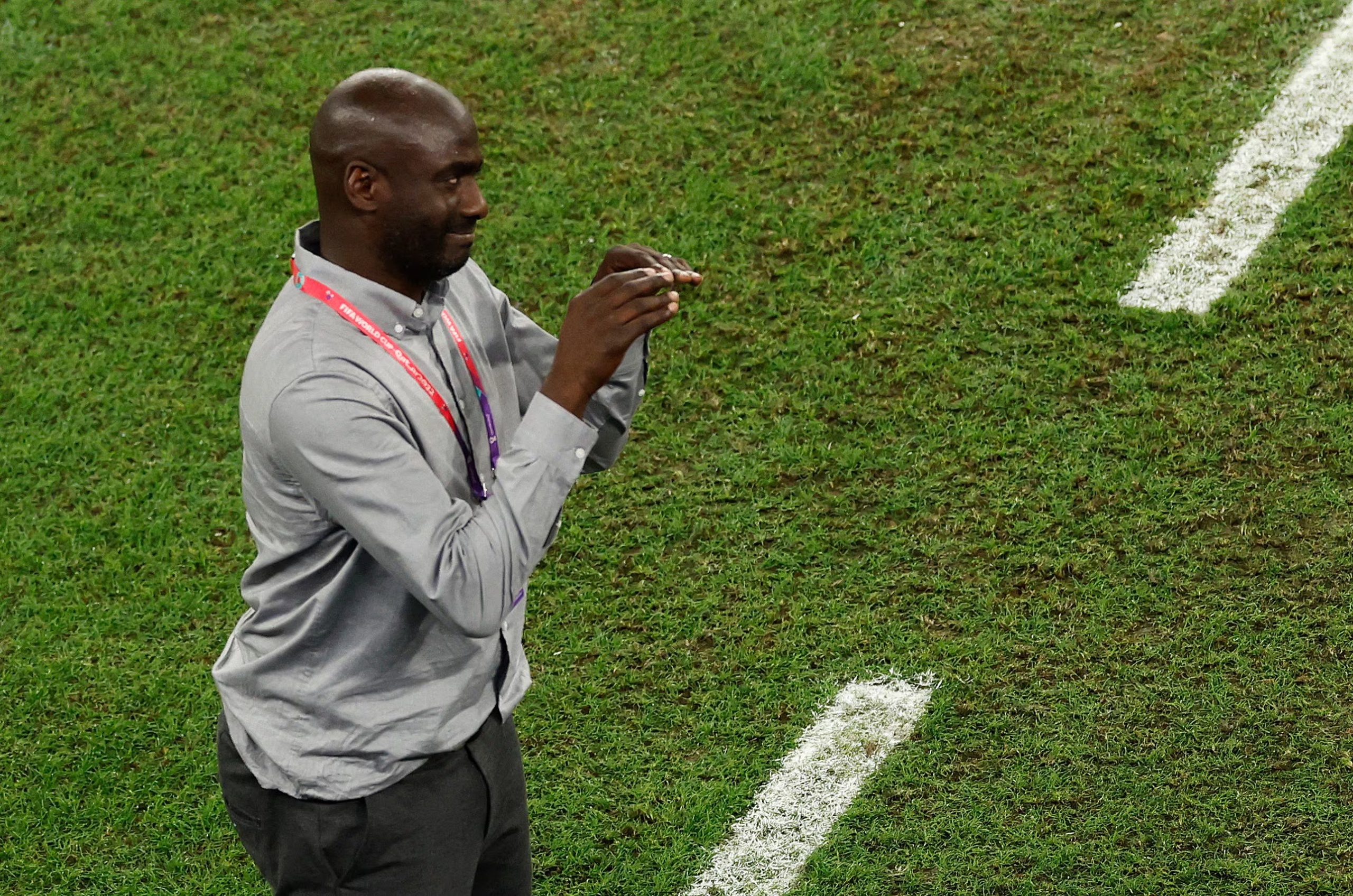 Soccer Football - FIFA World Cup Qatar 2022 - Group H - Ghana v Uruguay - Al Janoub Stadium, Al Wakrah, Qatar - December 2, 2022 Ghana coach Otto Addo reacts REUTERS/Albert Gea