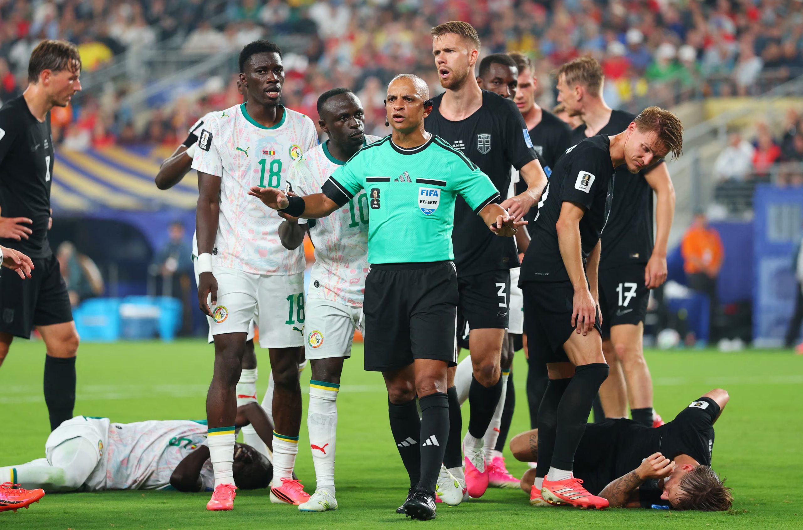 Wilton Sampaio en el encuentro entre Noruega y Senegal. (REUTERS/Mike Segar)