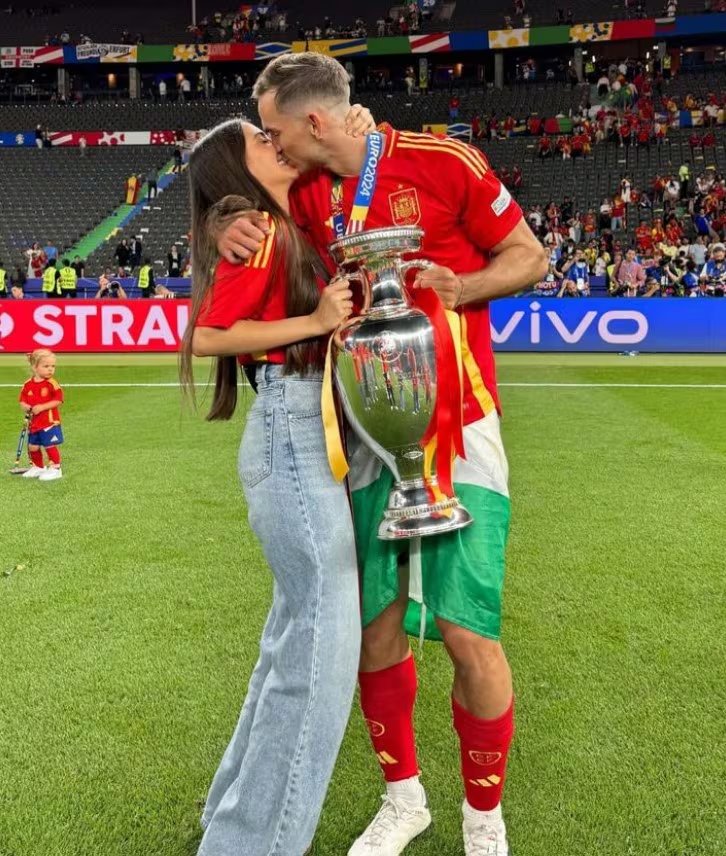 Rosa Pereira y Fabián Ruiz en la Eurocopa 2024 (@fabianruiz52)