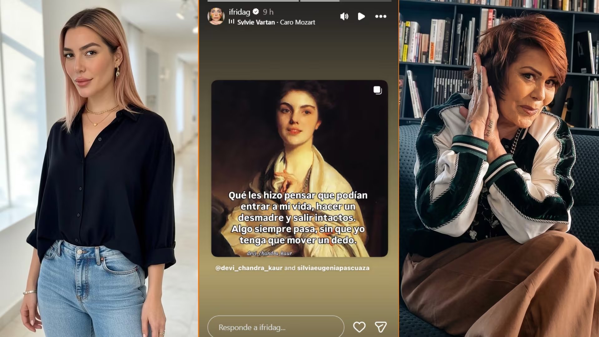 Frida Sofía comparte un mensaje enigmático en redes sociales, mientras la imagen de su madre, Alejandra Guzmán, se asoma en un contexto de preocupación por su salud. (Frida Sofía, Alejandra Guzmán: Instagram )