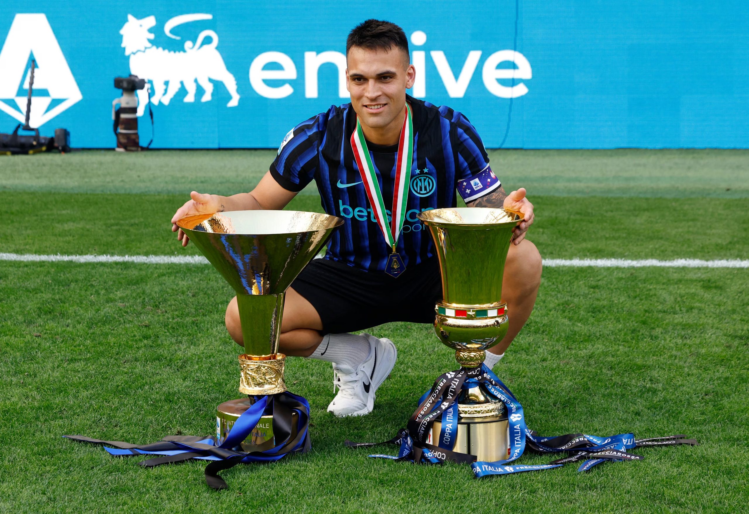Lautaro viene de ser campeón con el Inter de Milán. (Foto: REUTERS/Remo Casilli)