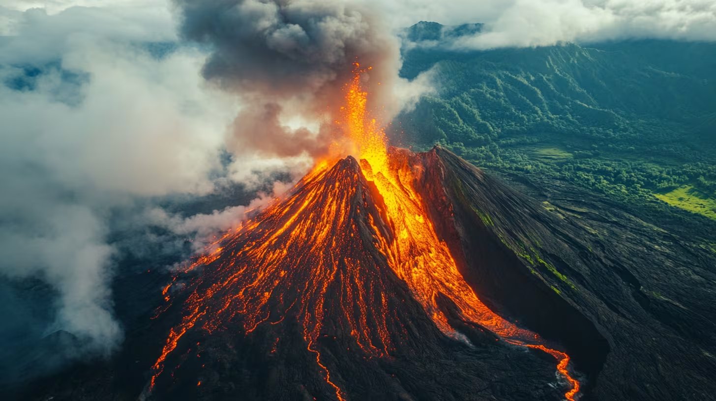 El comportamiento de las partículas emitidas por los volcanes inspira parte de las investigaciones que buscan desarrollar técnicas de enfriamiento climático (Imagen Ilustrativa Infobae)